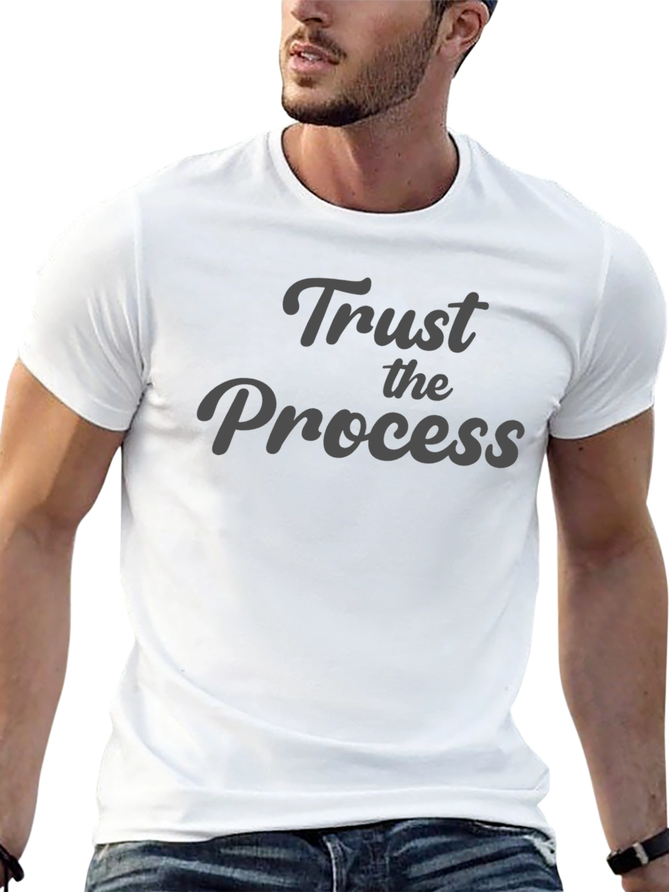 Trust the Process Graphic Tee - Black