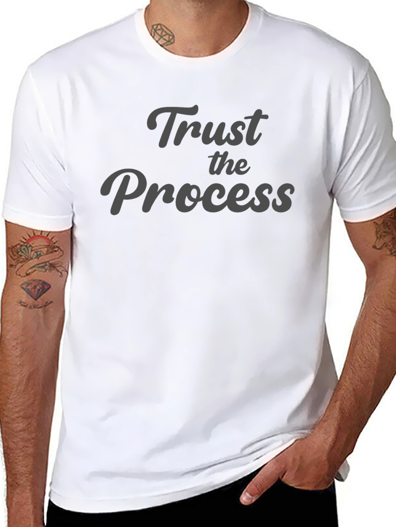 Trust the Process Graphic Tee - Black