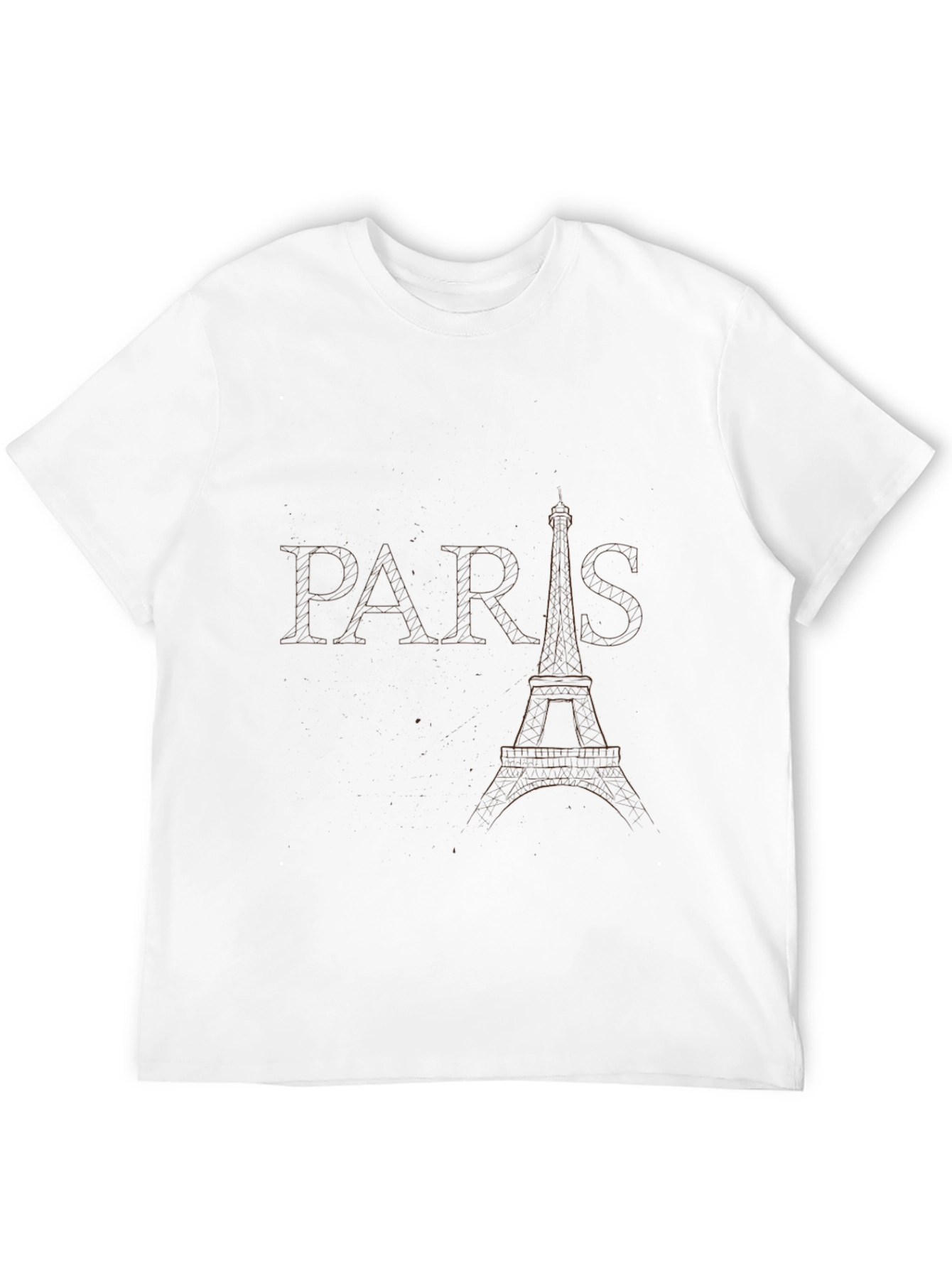 Paris Eiffel Tower Black Graphic Tee