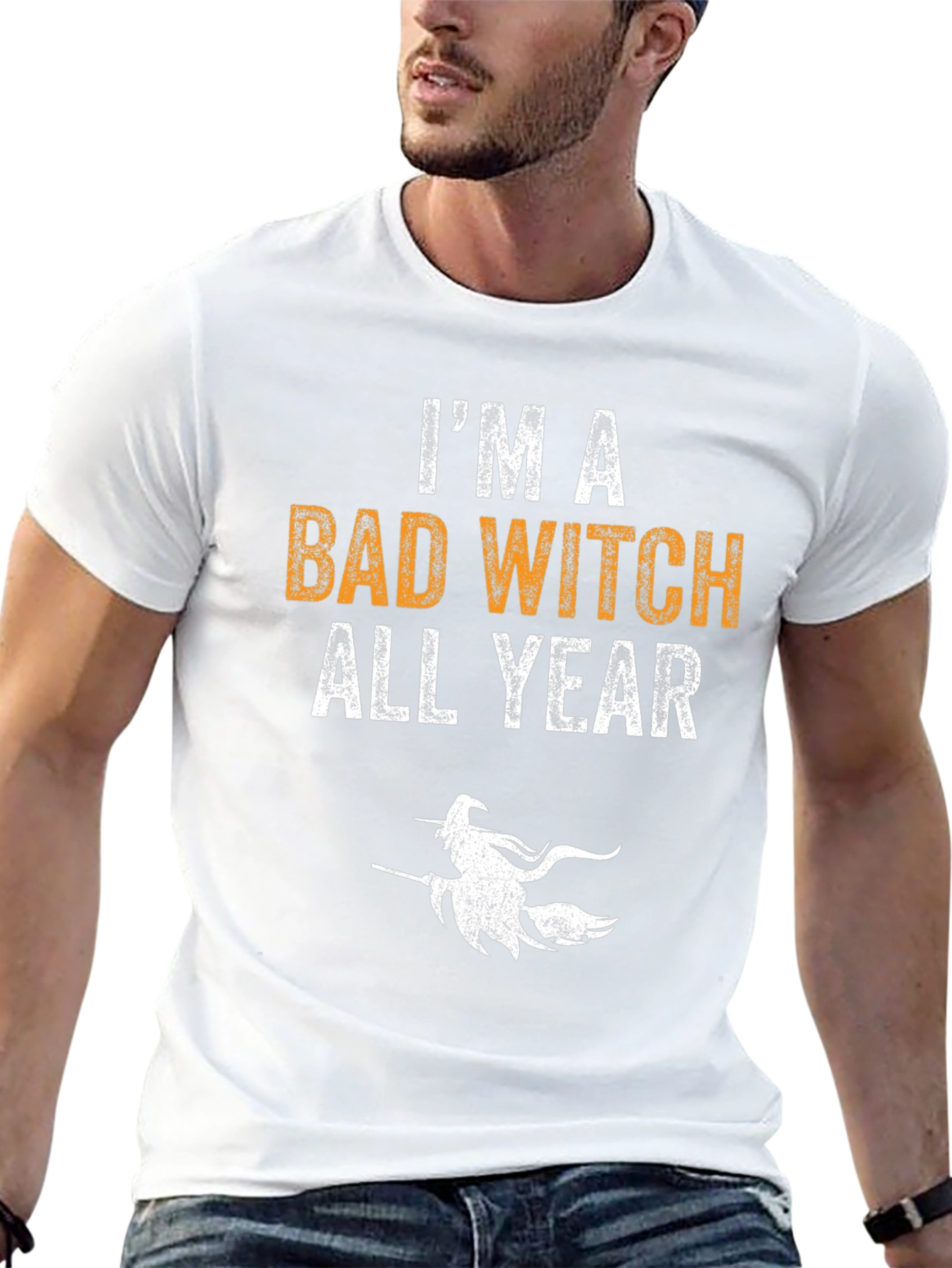 Im A Bad Witch All Year Halloween Graphic T-Shirt