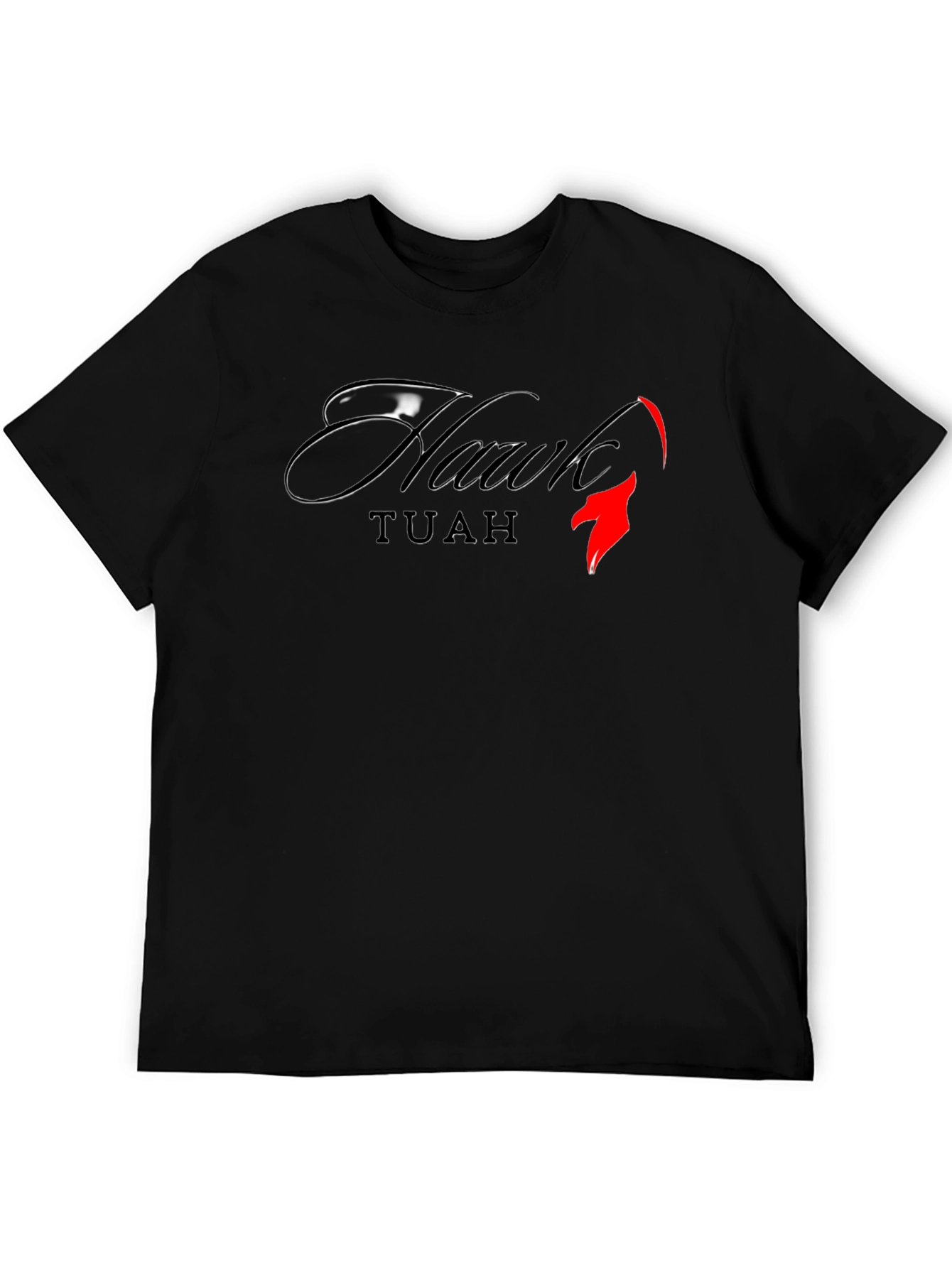 Hawk TUAH Black Graphic Tee - Mens Style