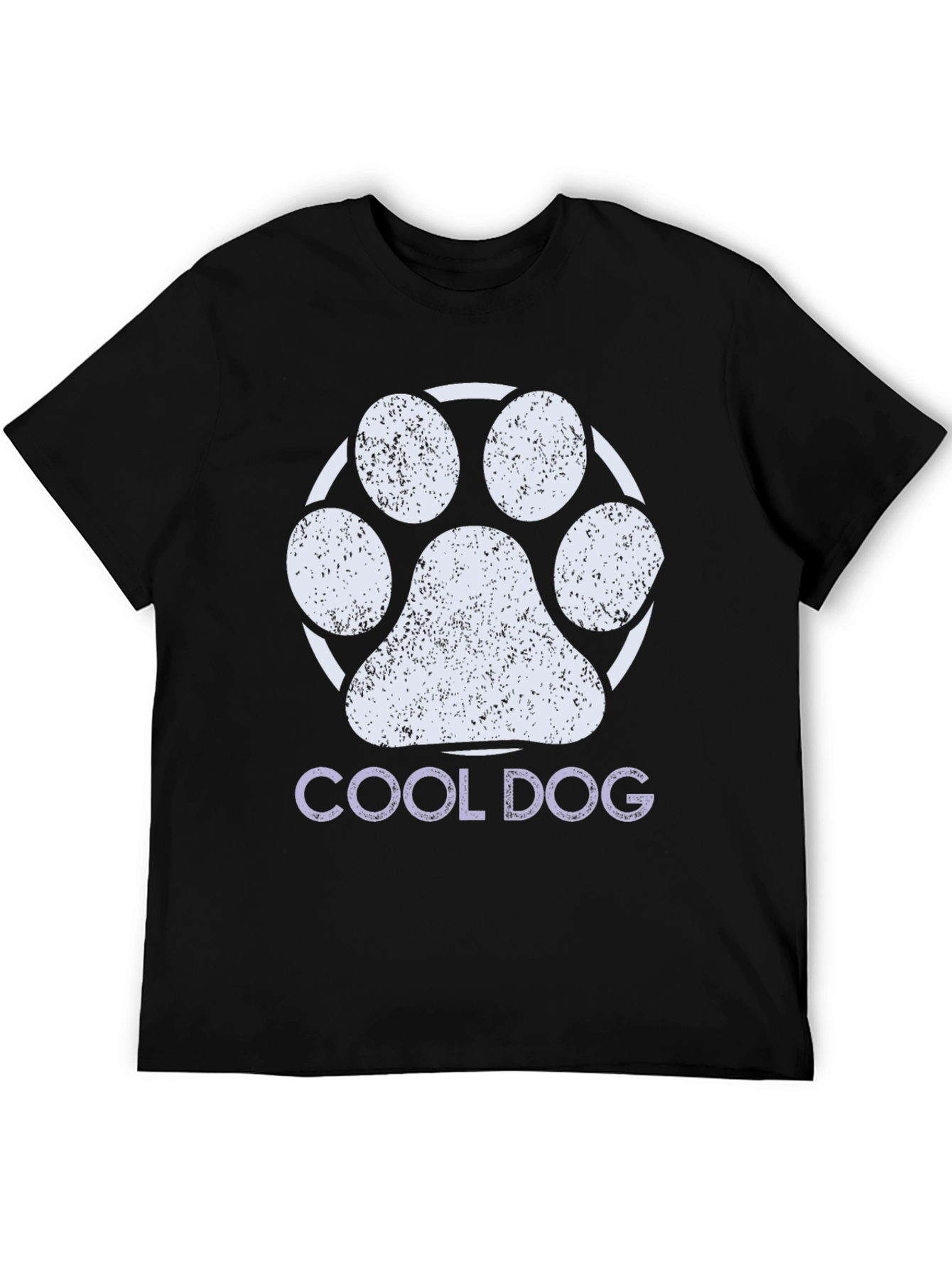 Cool Dog Paw Print Graphic Tee