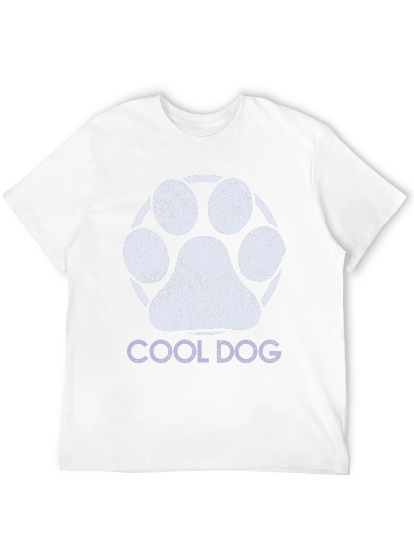 Cool Dog Paw Print Graphic Tee