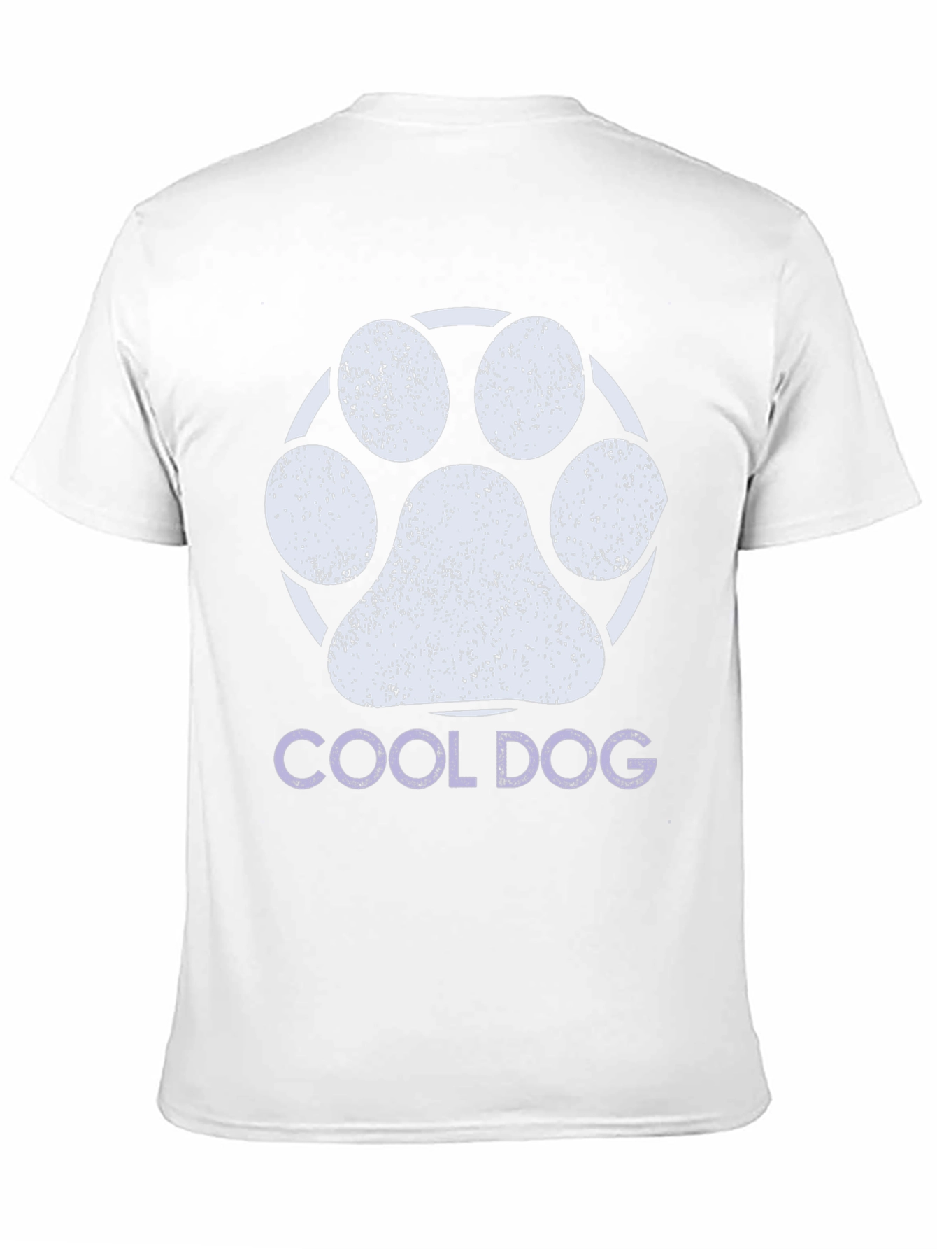 Cool Dog Paw Print Graphic Tee