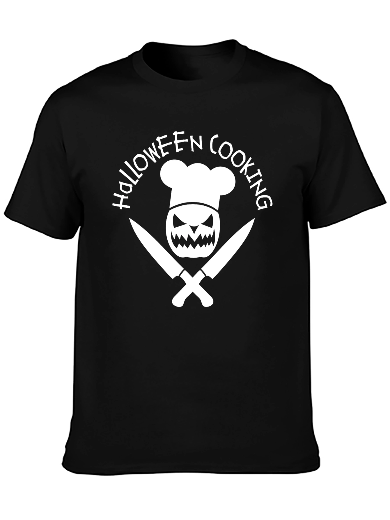 Halloween Cooking Graphic Tee - Spooky Chef Design