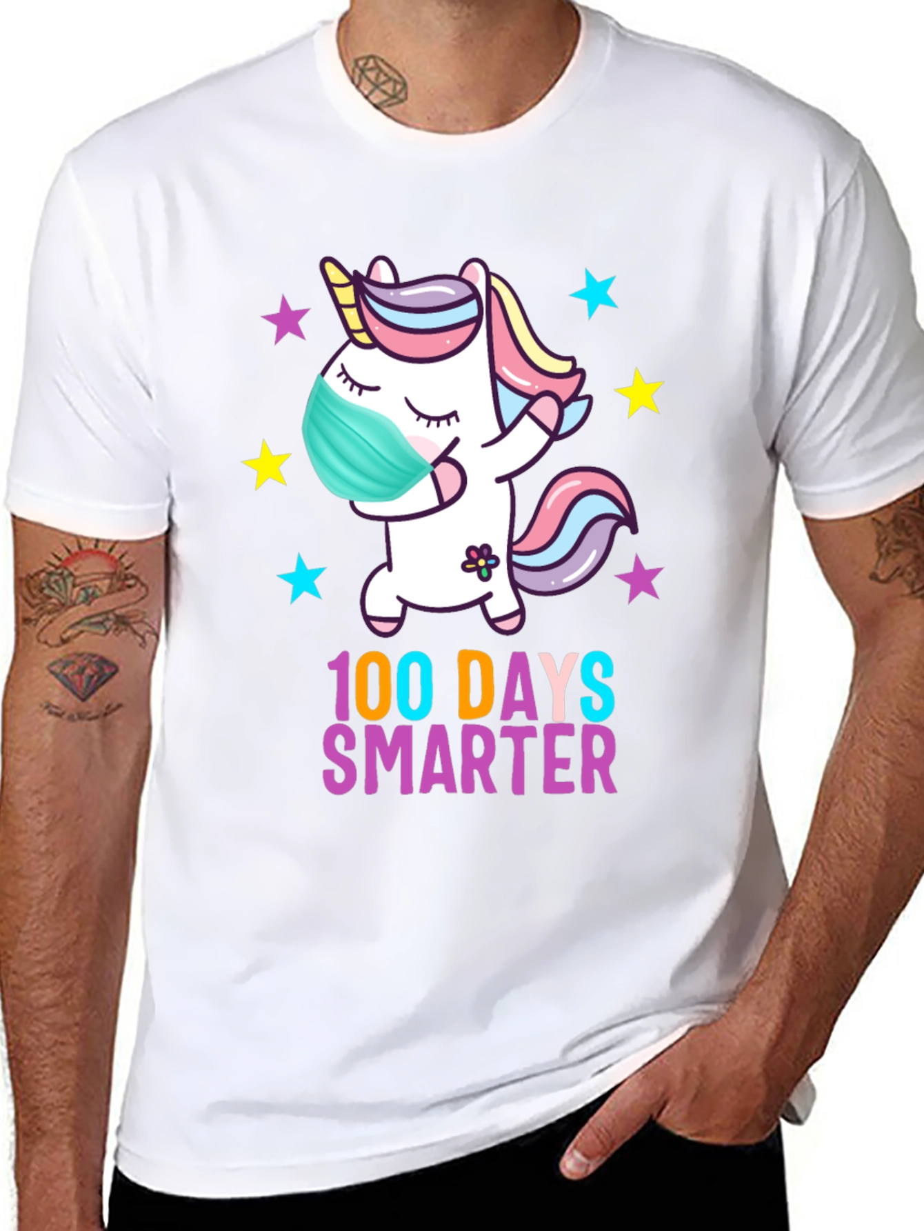 100 Days Smarter Unicorn T-Shirt