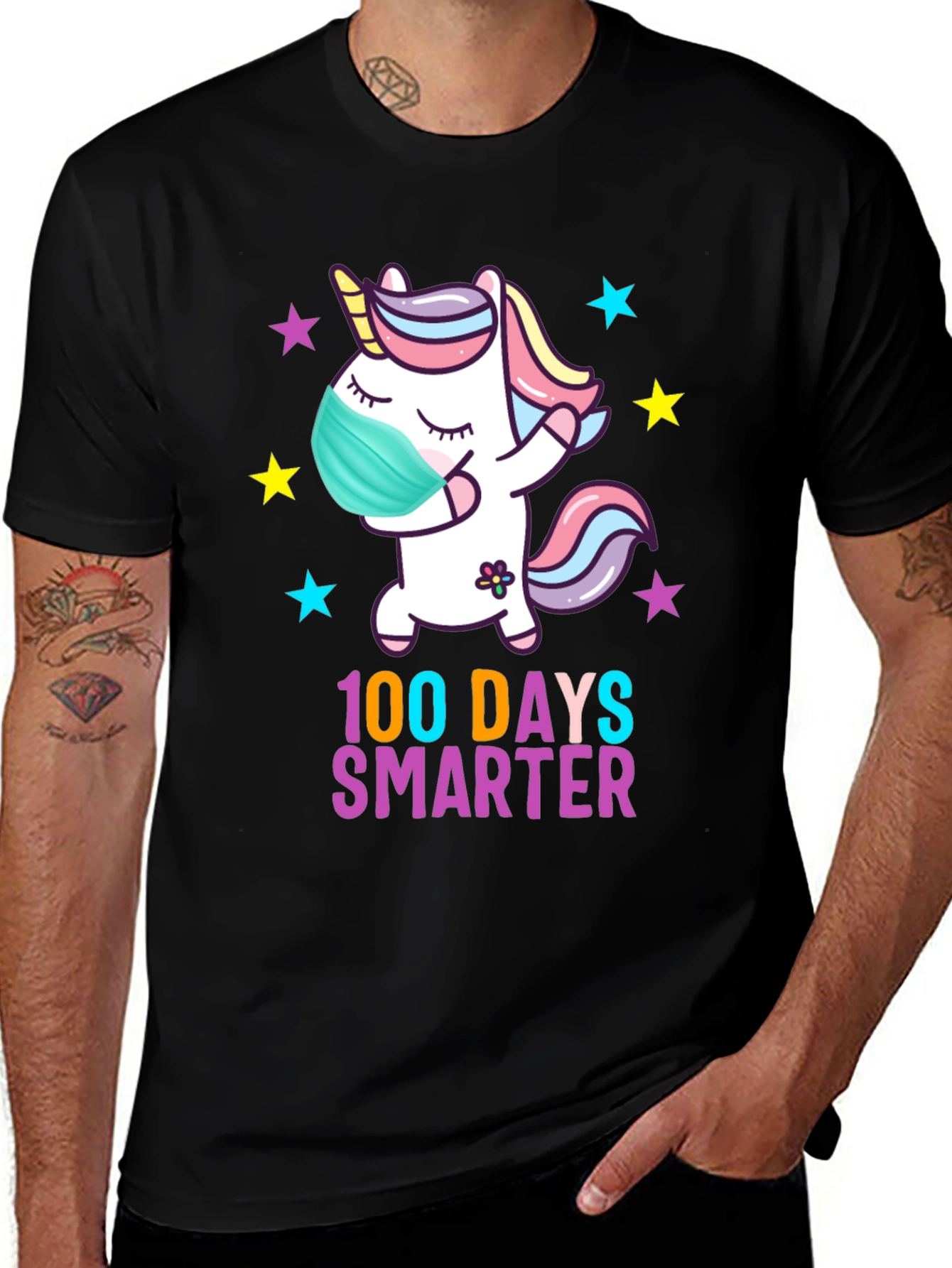 100 Days Smarter Unicorn T-Shirt