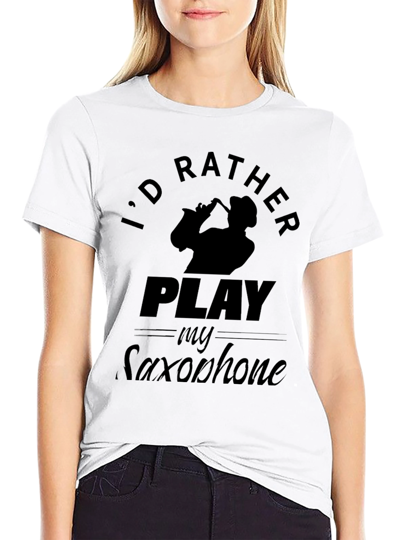 Saxophone Player Graphic T-Shirt - Music Lover Tee