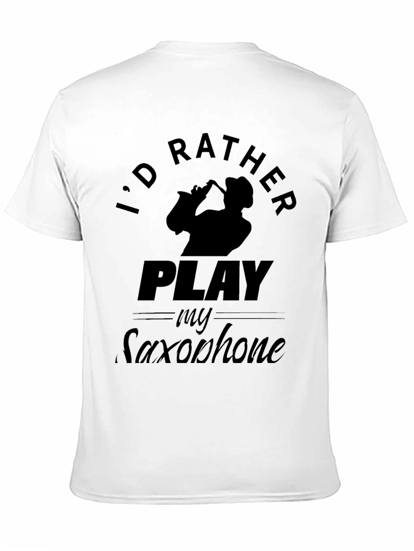 Saxophone Player Graphic T-Shirt - Music Lover Tee