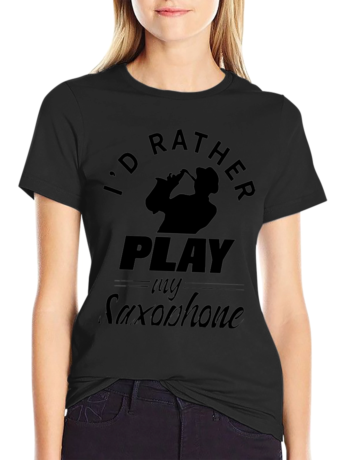 Saxophone Player Graphic T-Shirt - Music Lover Tee