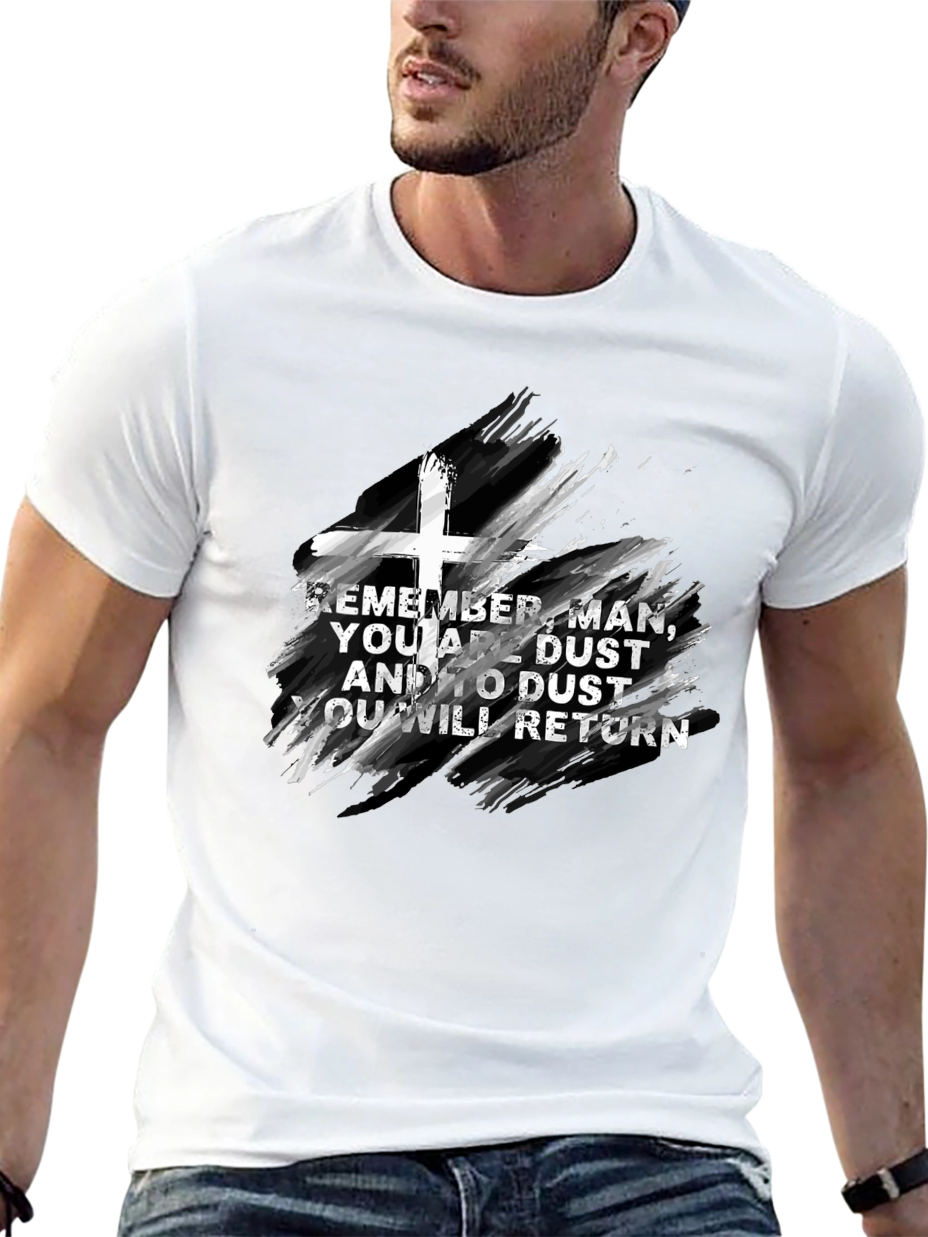 Remember Man T-Shirt - Dust Cross Design