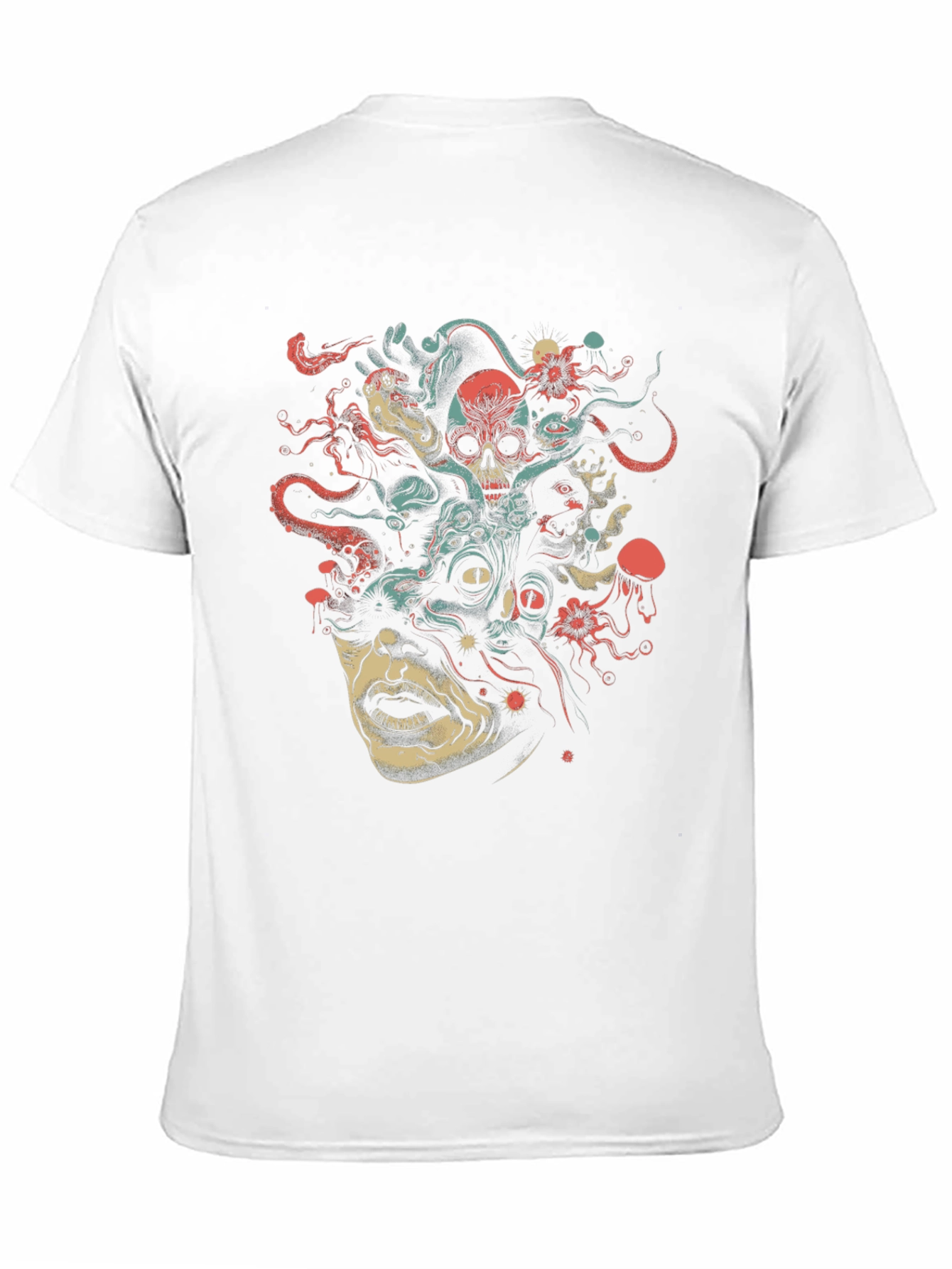 Medusa Graphic Print Tee - Unique Art Shirt