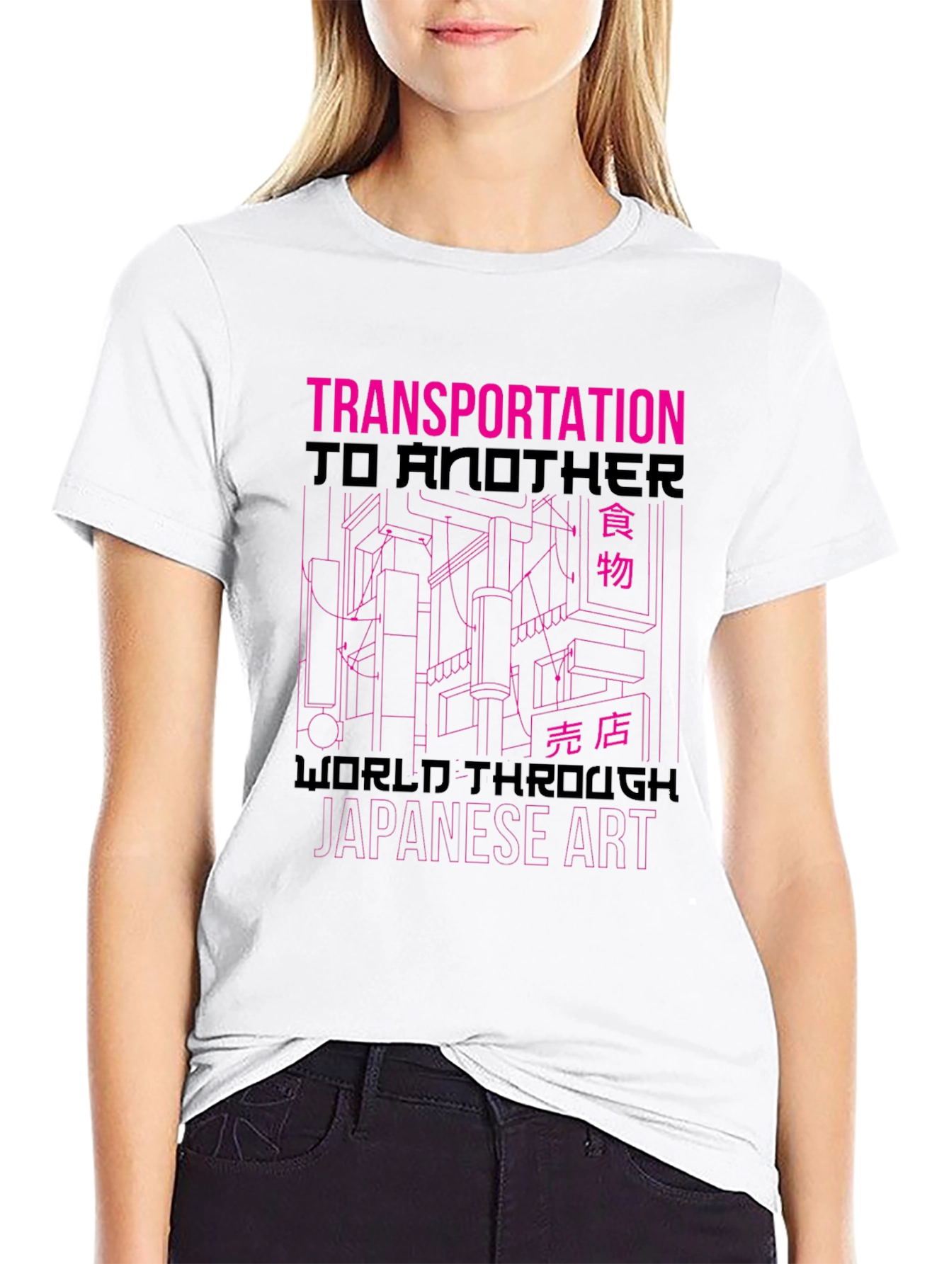 Transportation Japanese Art Graphic Tee