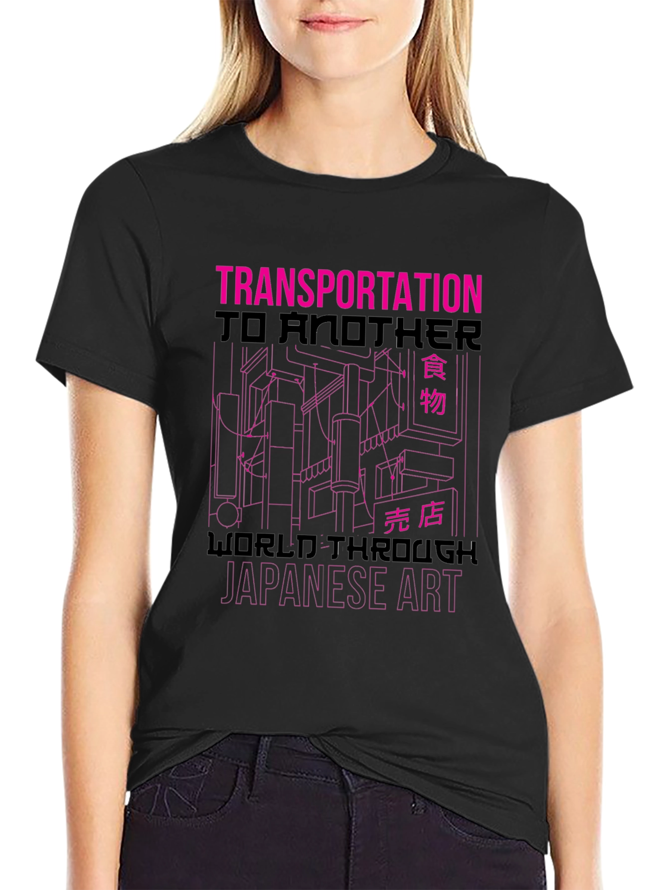 Transportation Japanese Art Graphic Tee