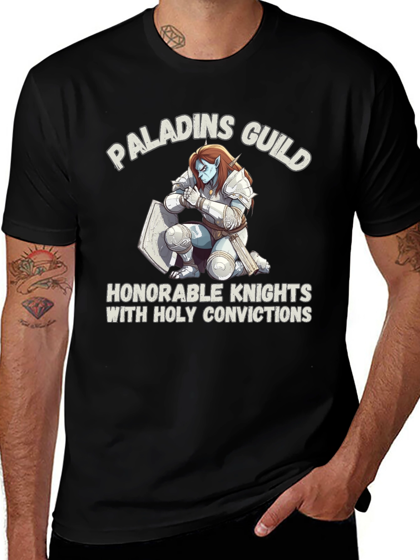 Paladins Guild T-Shirt: Honorable Knights Design