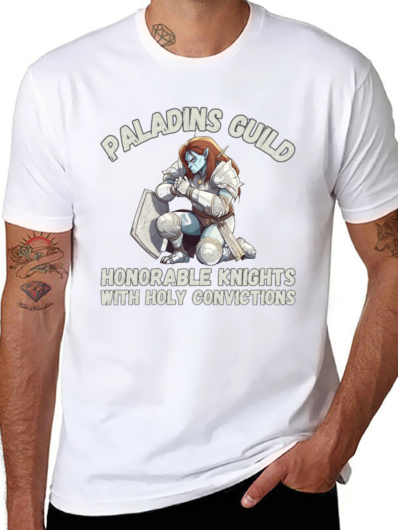 Paladins Guild T-Shirt: Honorable Knights Design