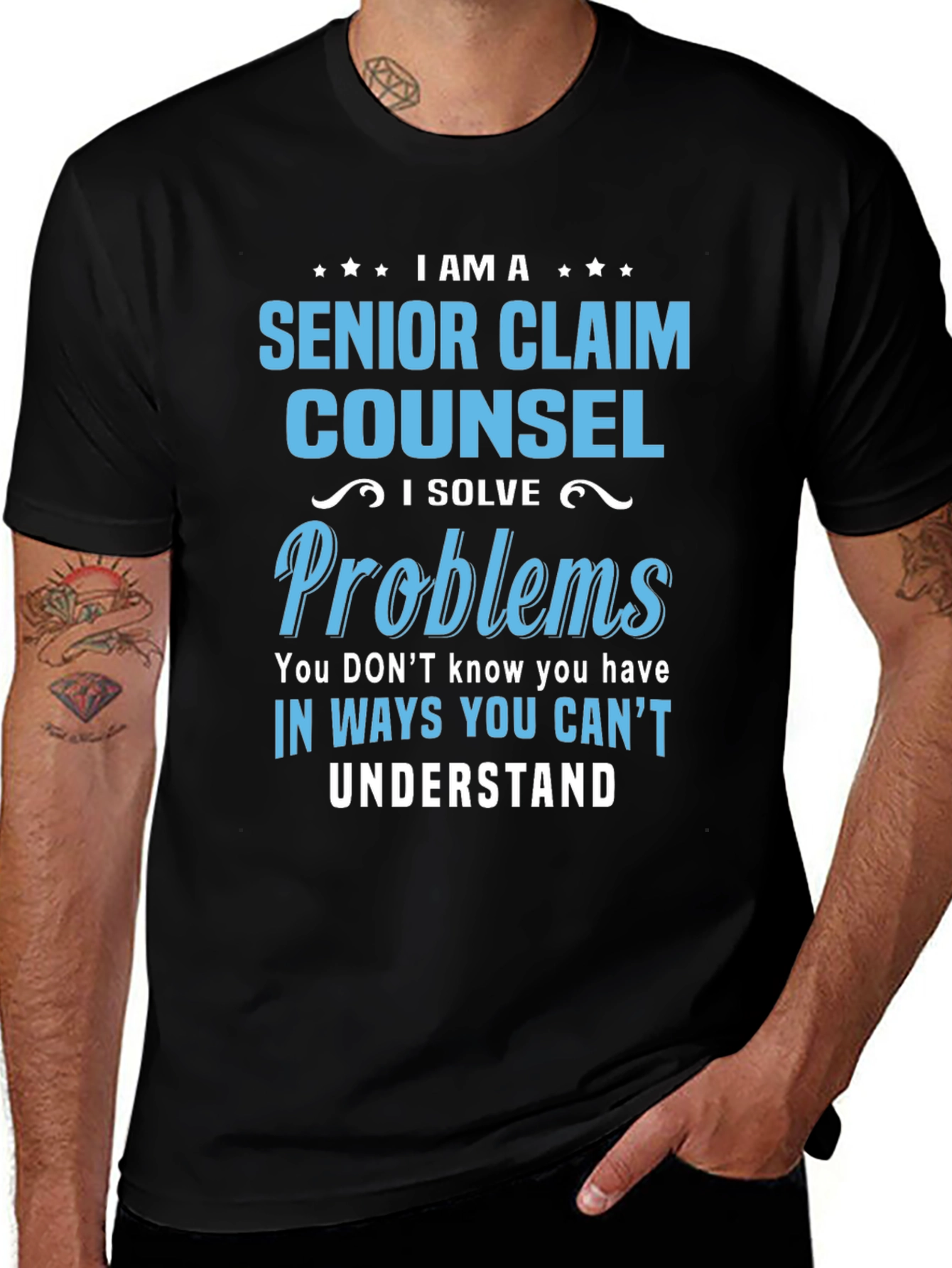 Senior Claim Counsel T-Shirt - I Solve Problems