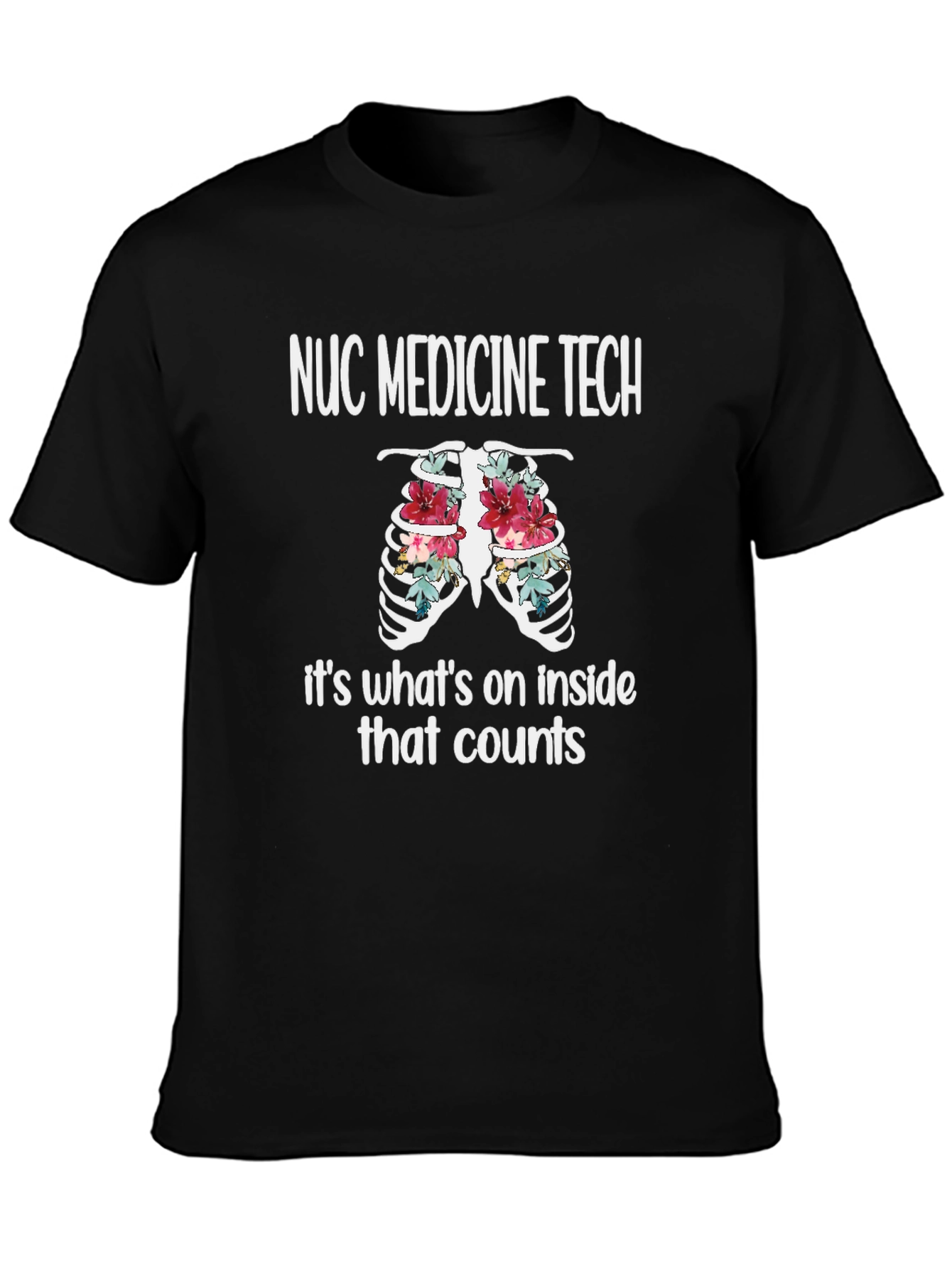 NUC Medicine Tech Floral Ribcage T-Shirt