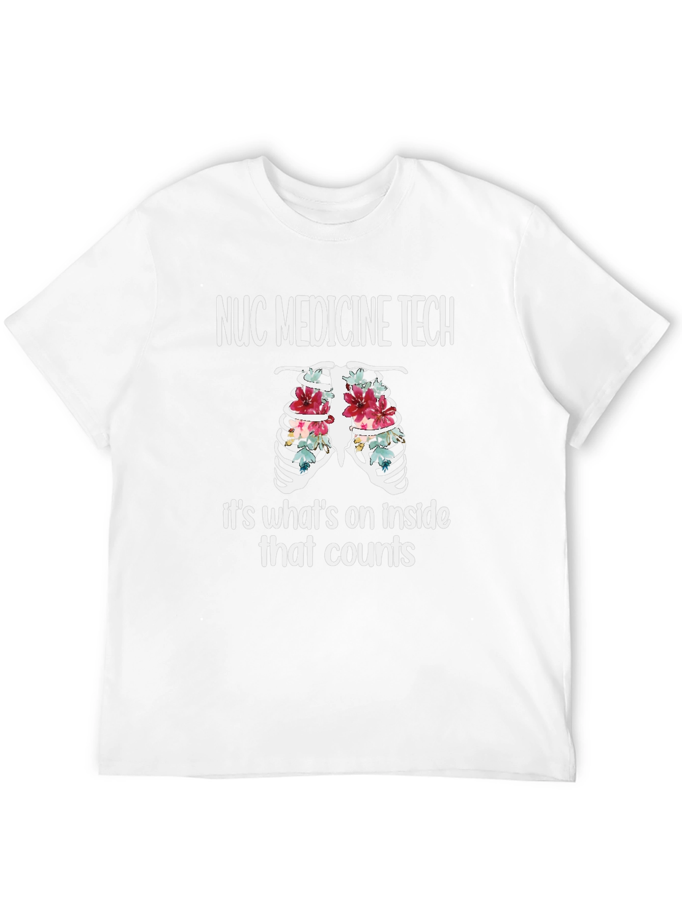 NUC Medicine Tech Floral Ribcage T-Shirt