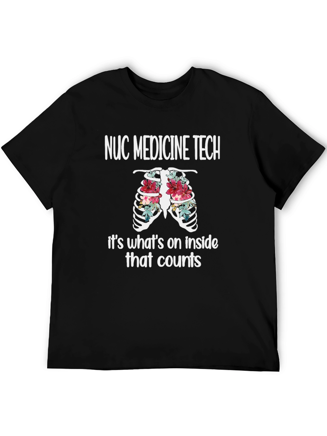 NUC Medicine Tech Floral Ribcage T-Shirt
