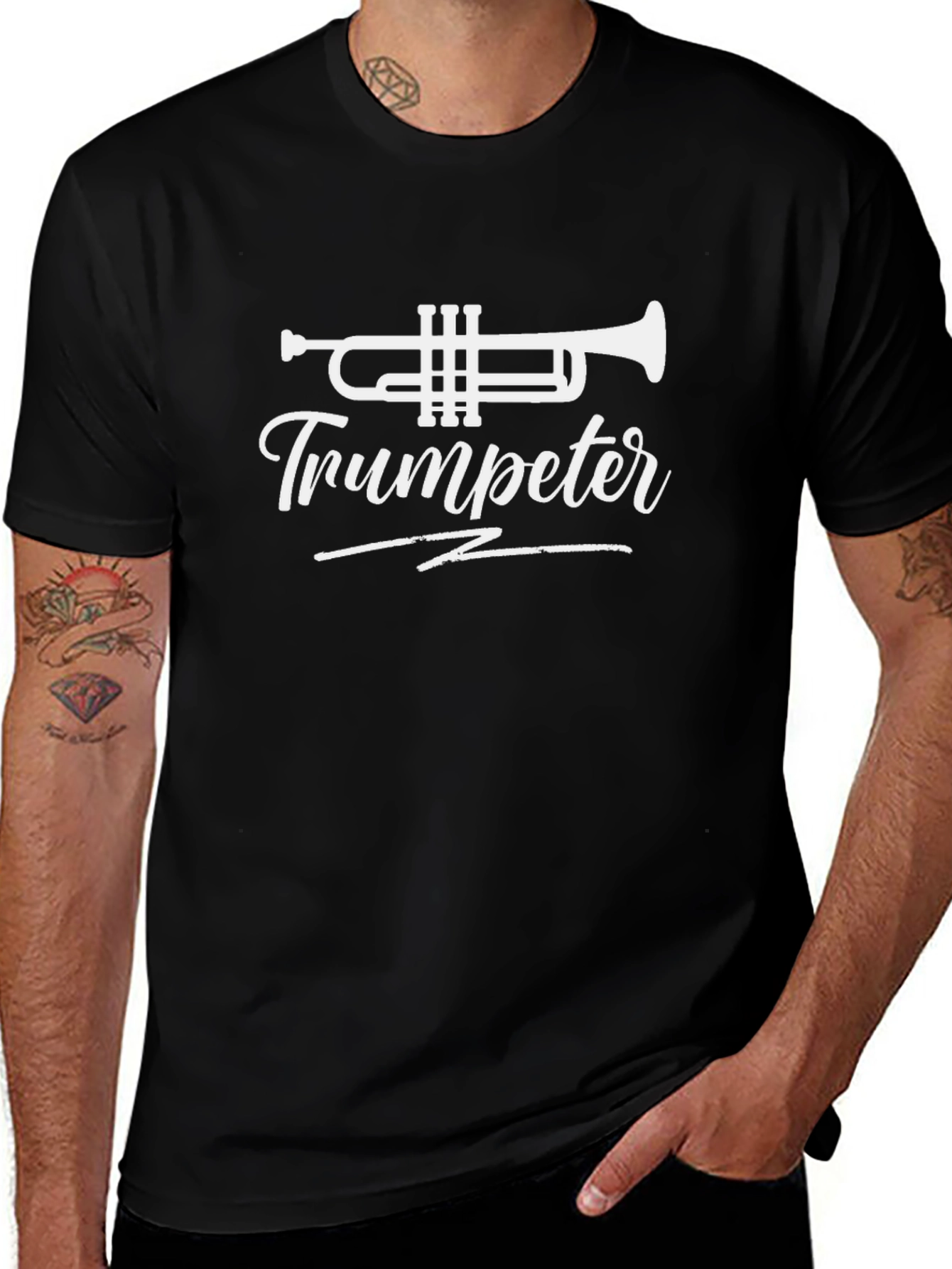 Trumpeter Graphic Tee - Musical Instrument T-Shirt