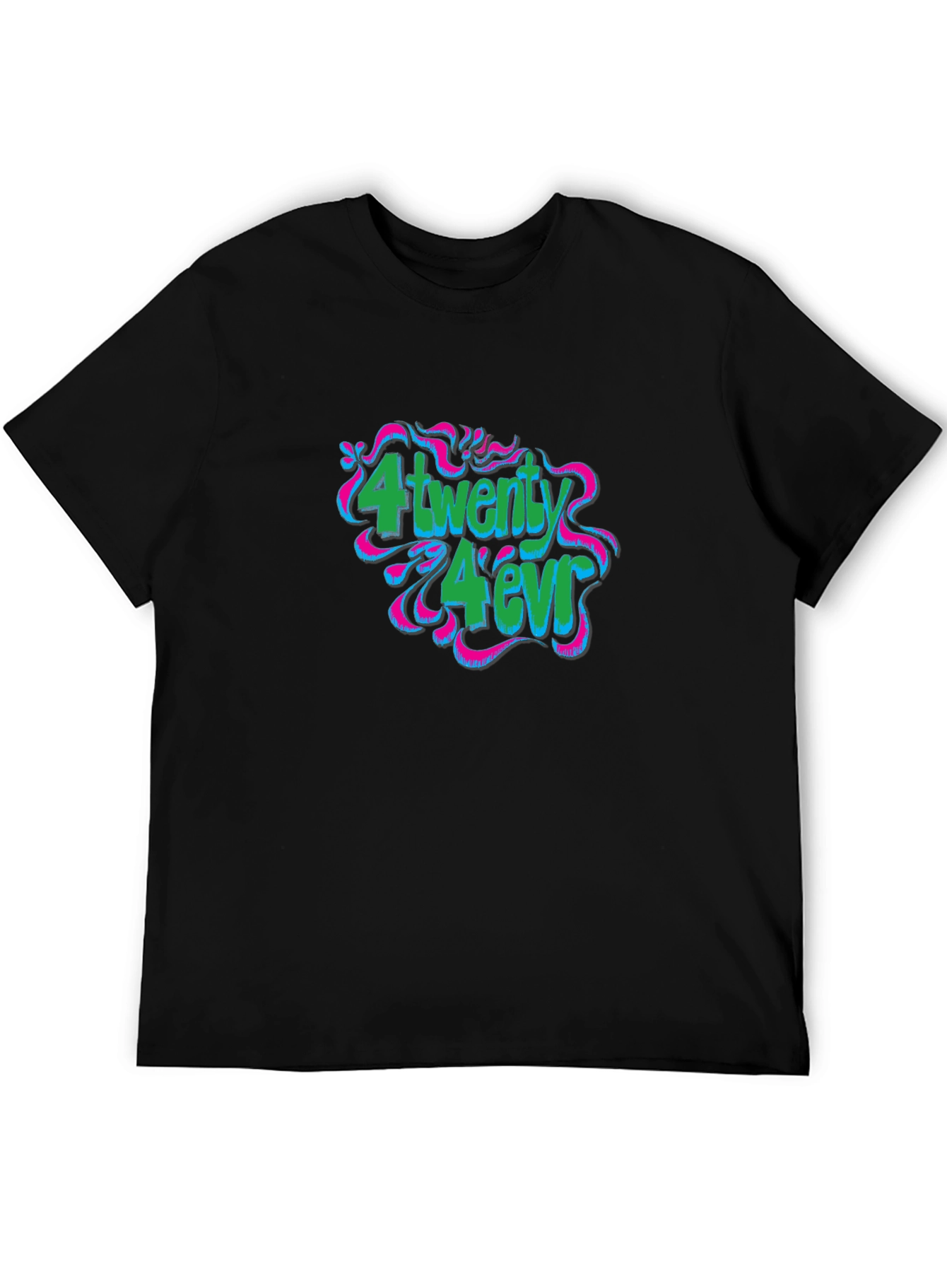 4Twenty 4Ever Black Graphic T-Shirt