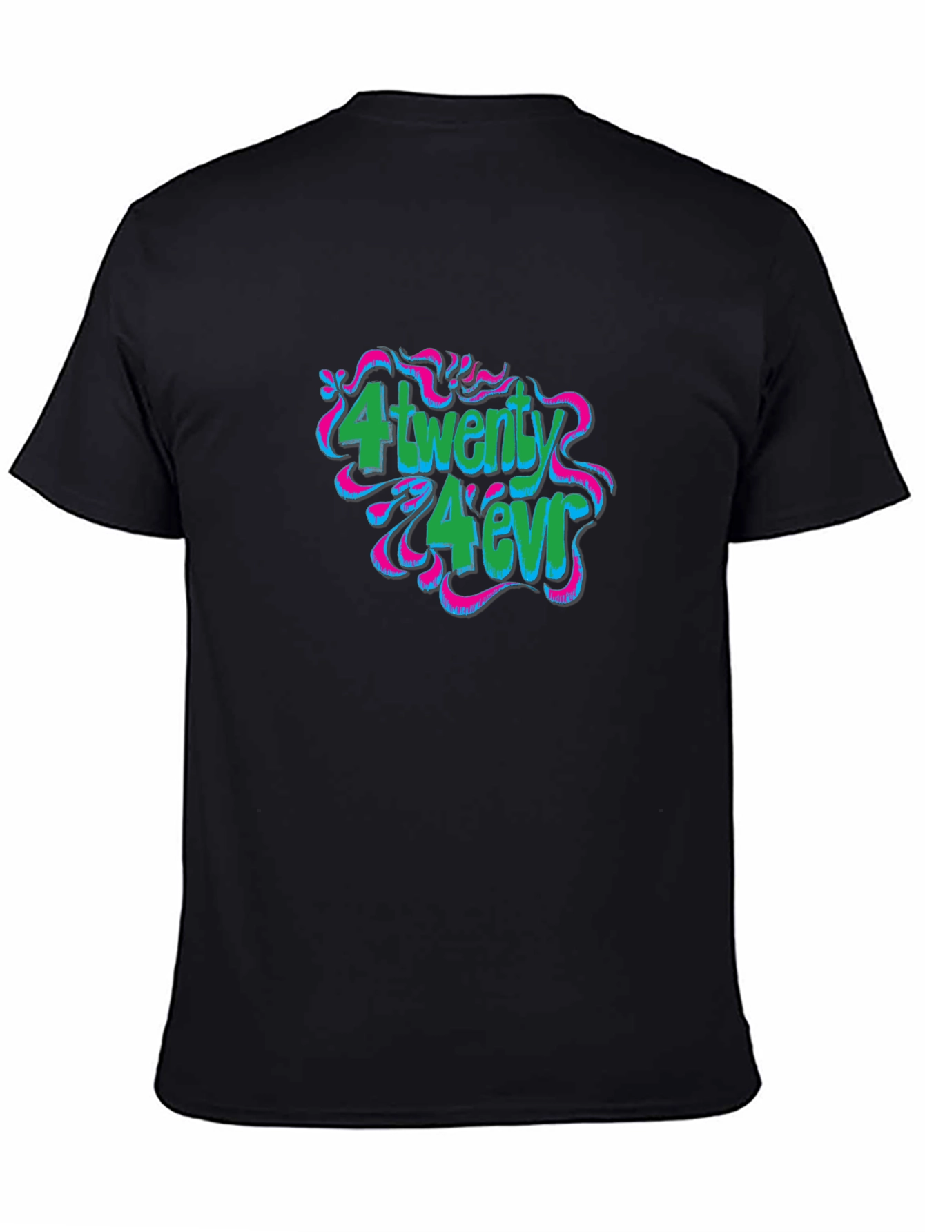 4Twenty 4Ever Black Graphic T-Shirt