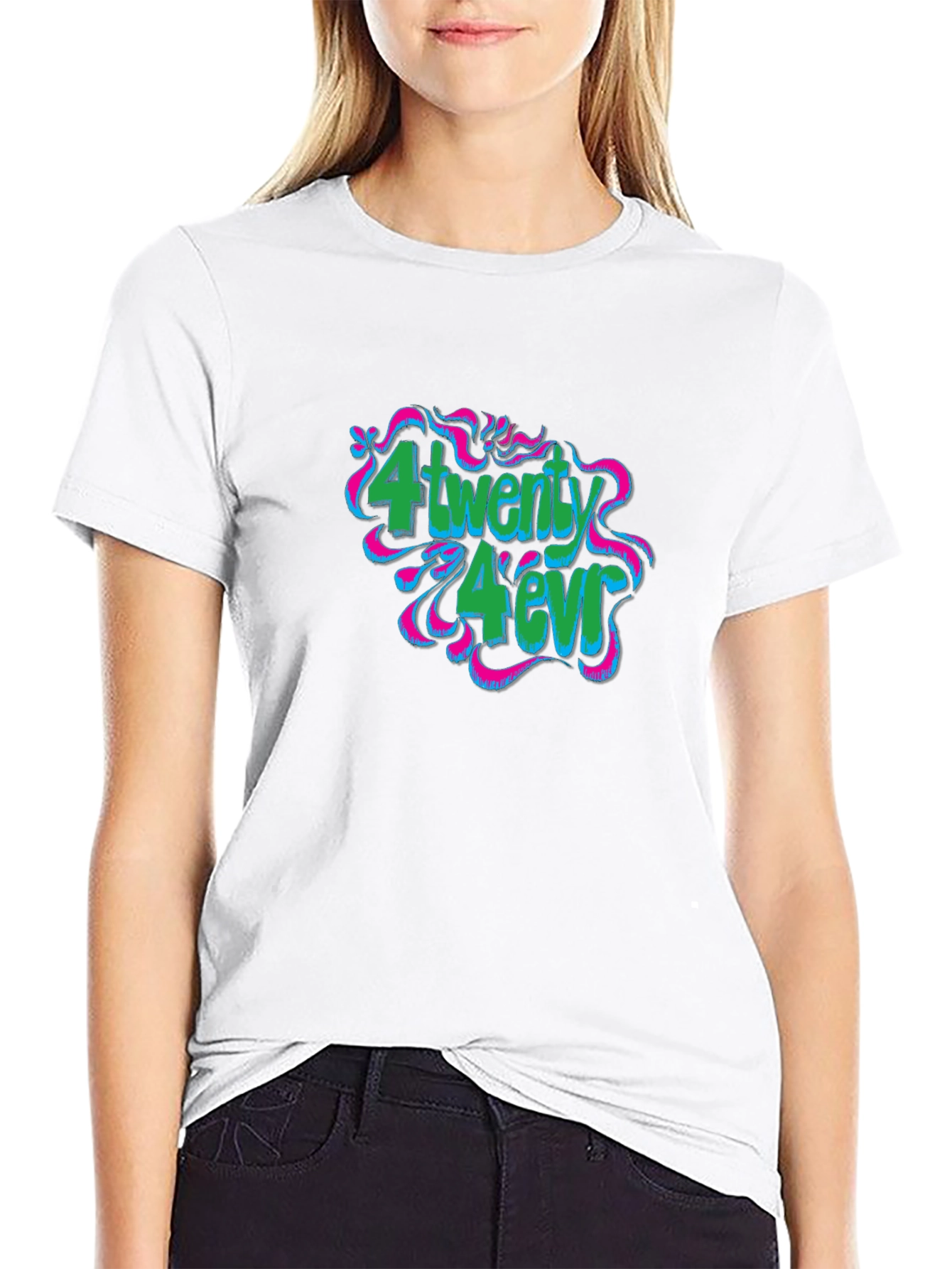 4Twenty 4Ever Black Graphic T-Shirt