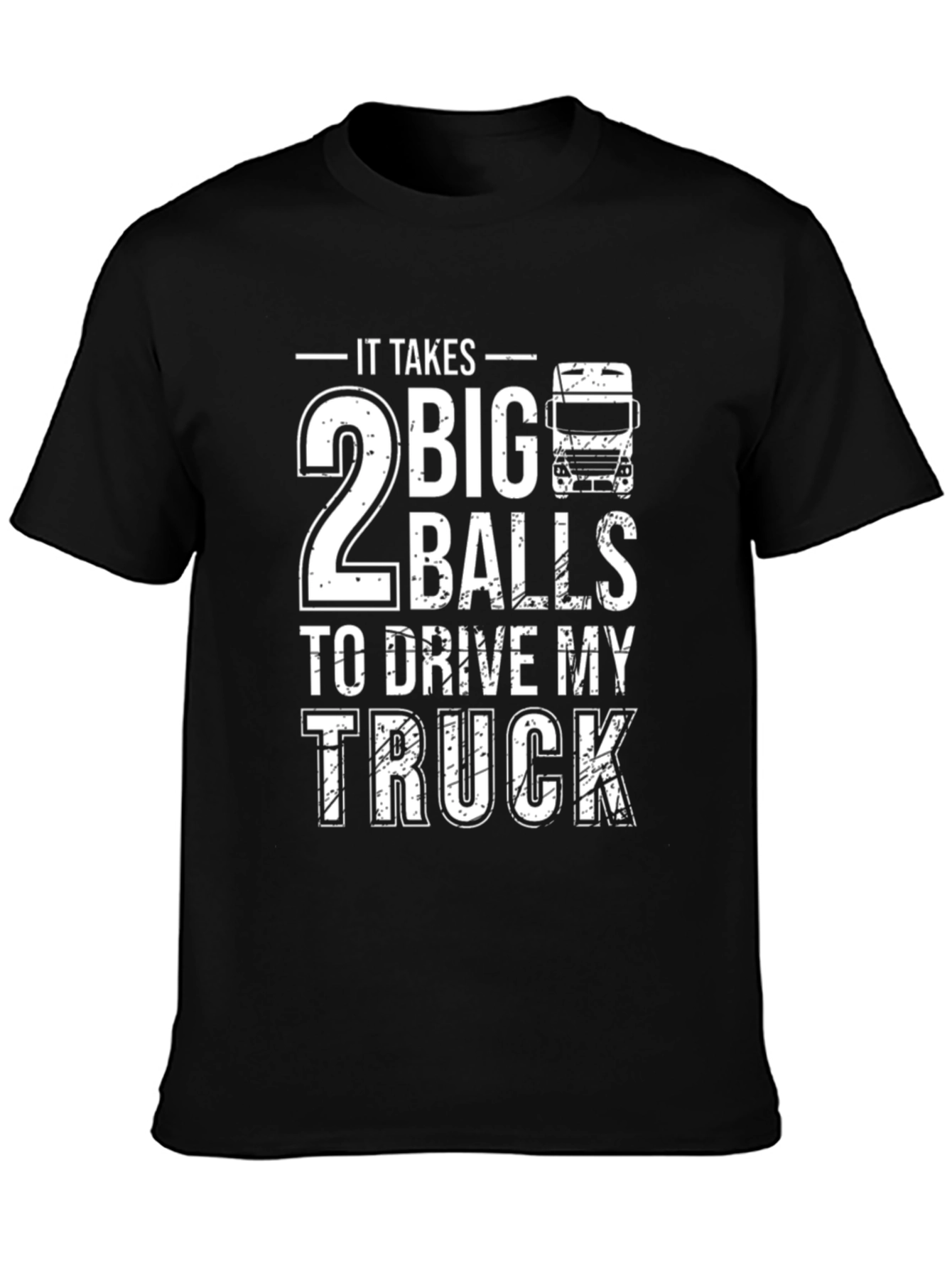2 Big Balls Trucker Graphic Tee