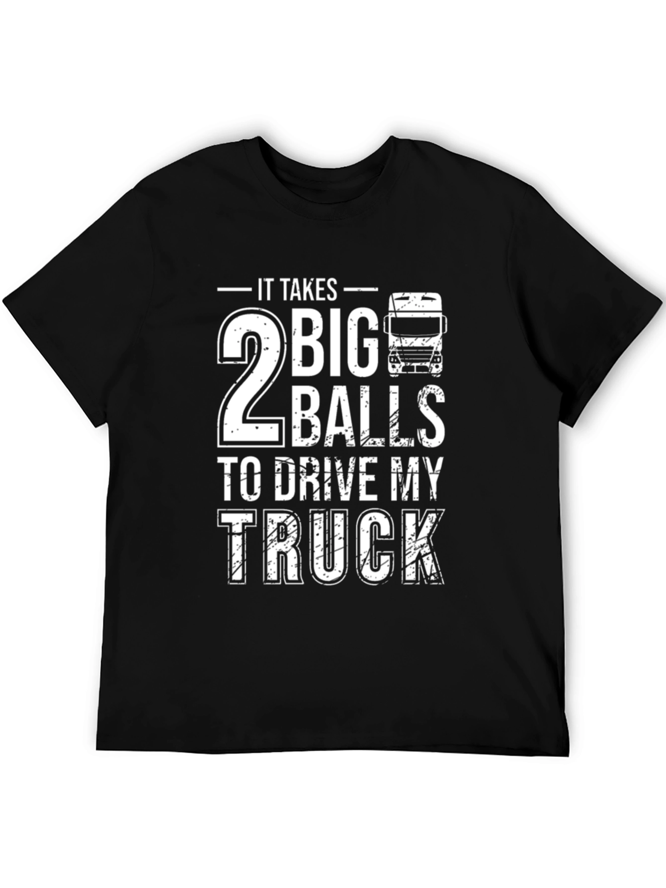 2 Big Balls Trucker Graphic Tee