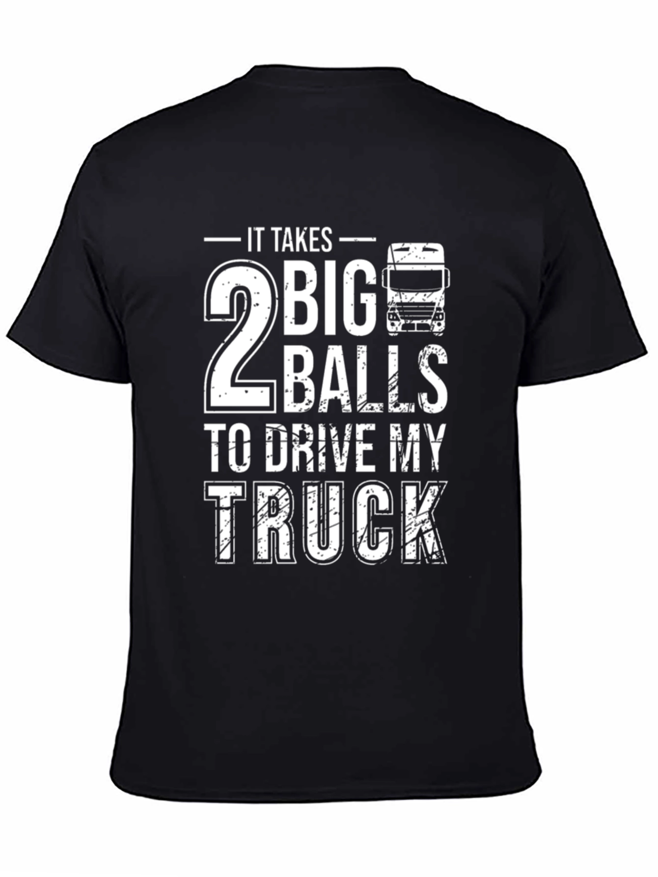 2 Big Balls Trucker Graphic Tee
