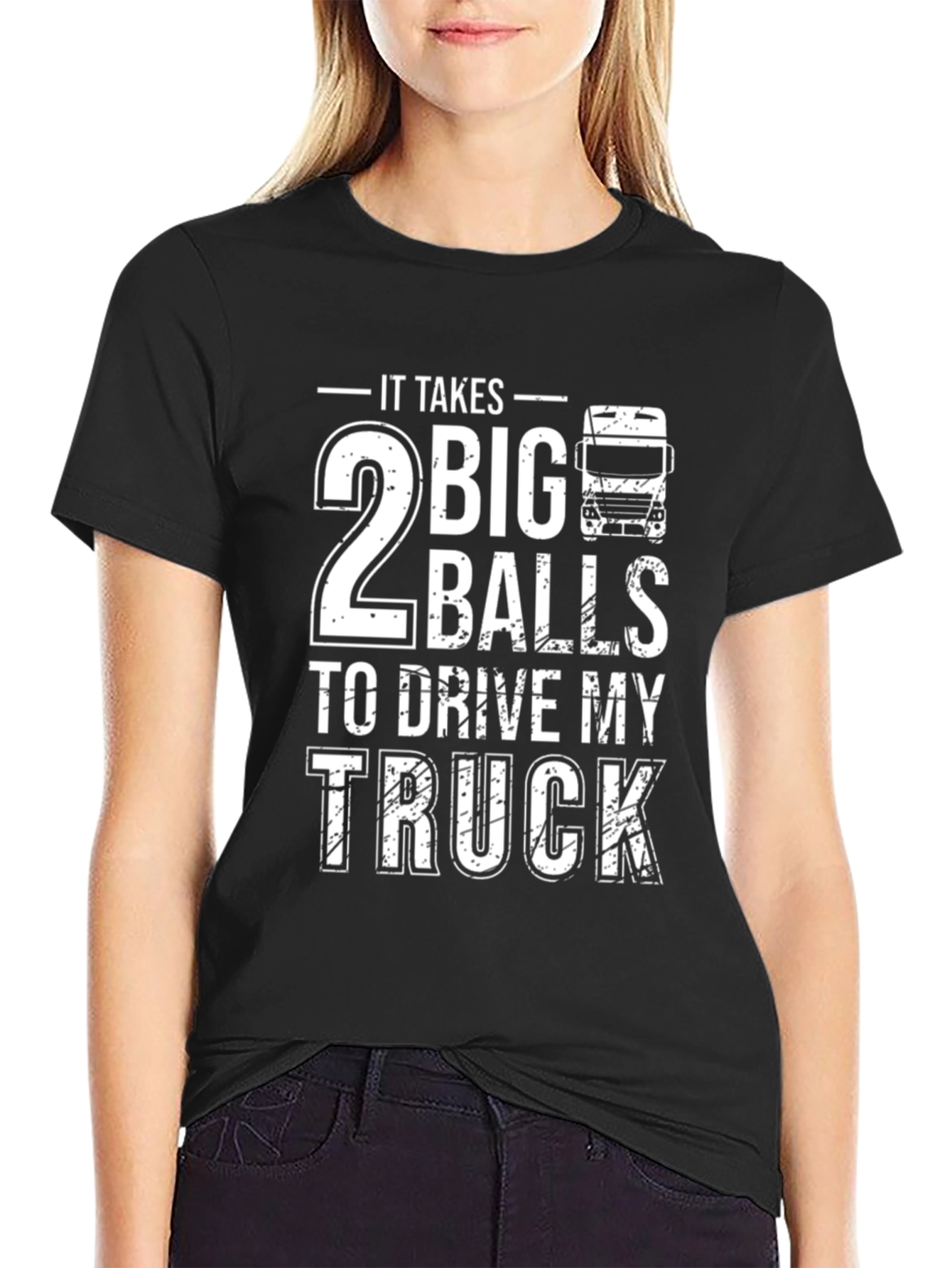 2 Big Balls Trucker Graphic Tee