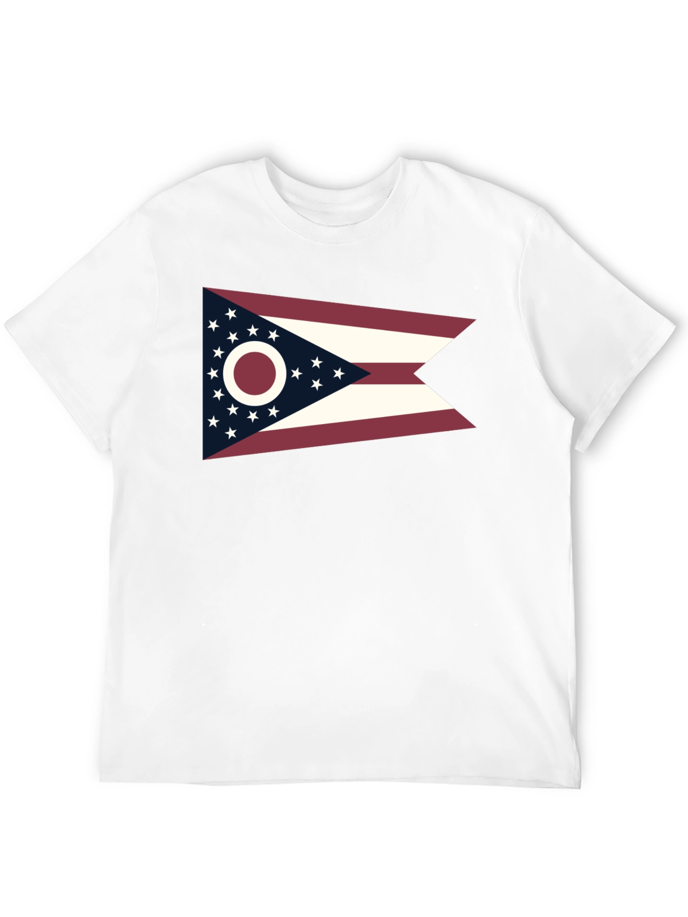 Ohio Flag Graphic Tee - Black Short Sleeve