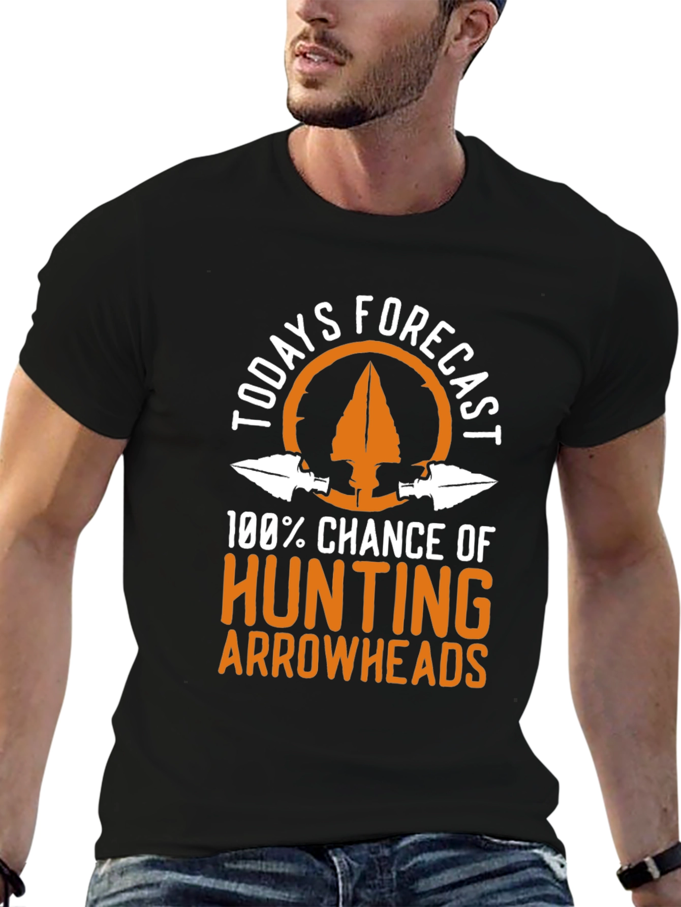 Hunting Arrowheads Forecast Graphic T-Shirt