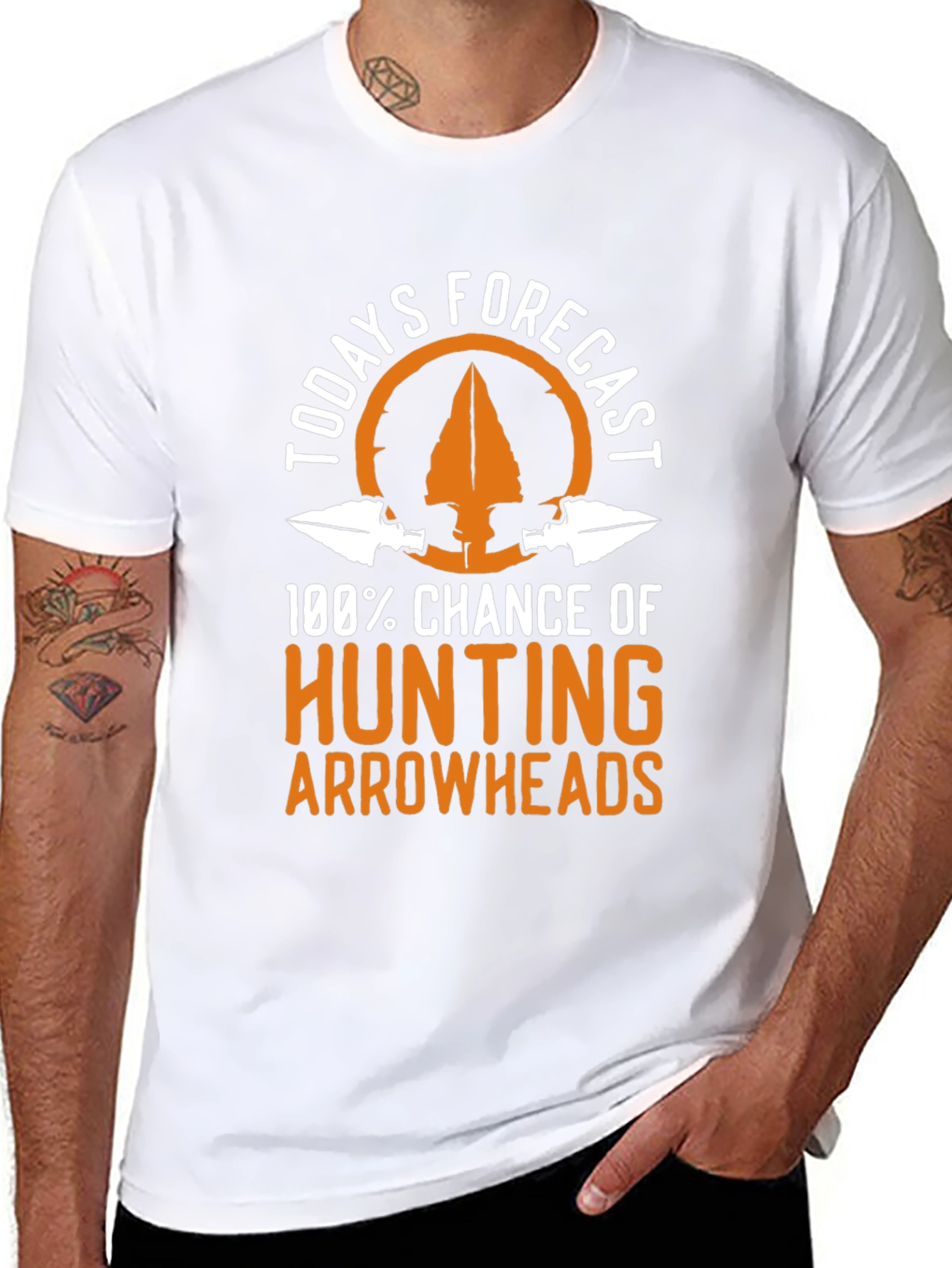Hunting Arrowheads Forecast Graphic T-Shirt