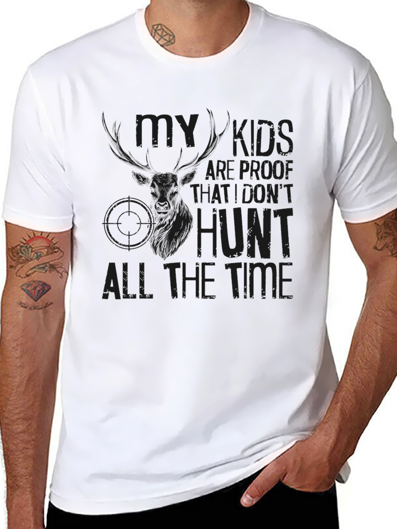 Hunting Dad Joke T-Shirt: My Kids are Proof