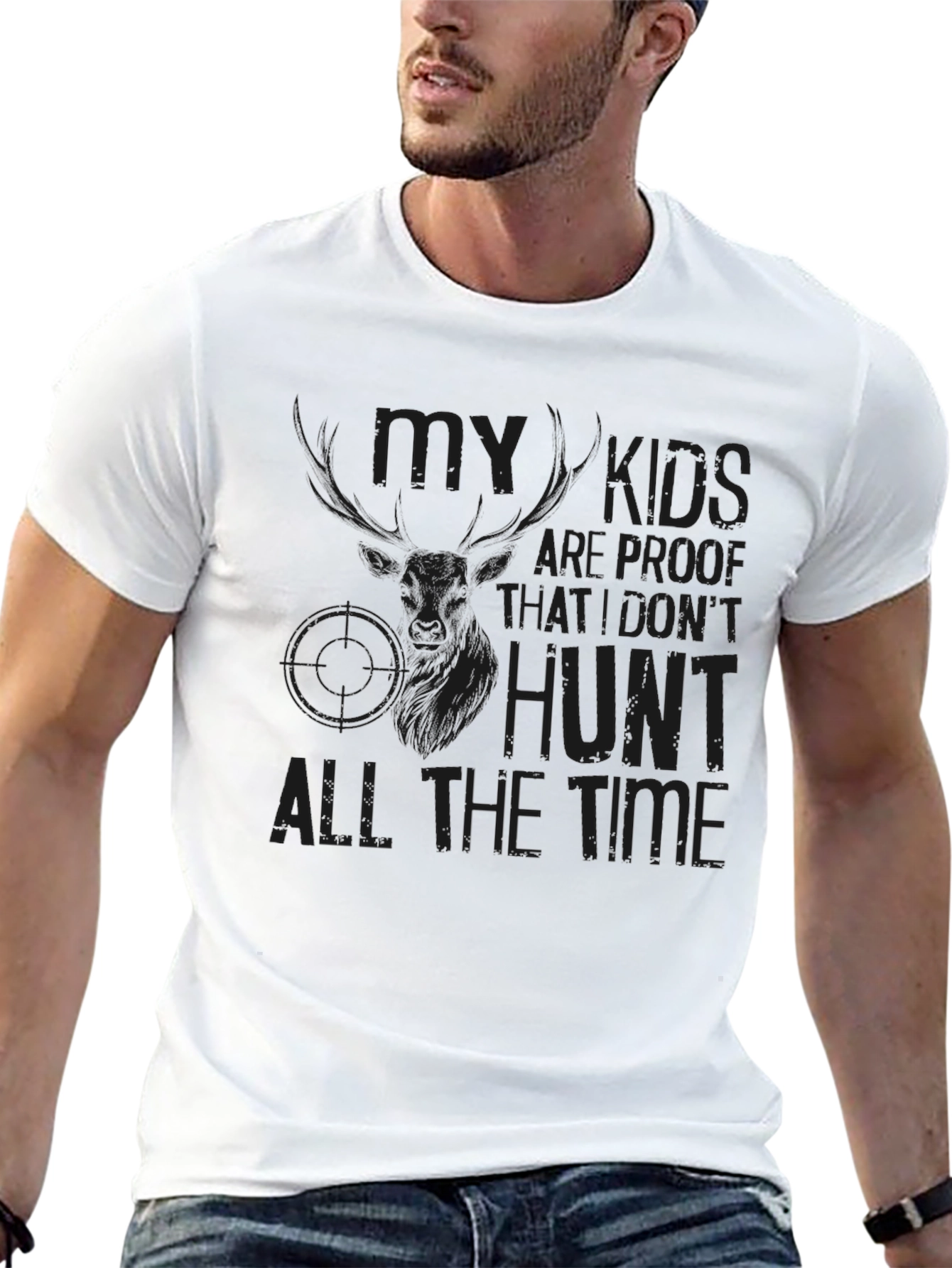 Hunting Dad Joke T-Shirt: My Kids are Proof