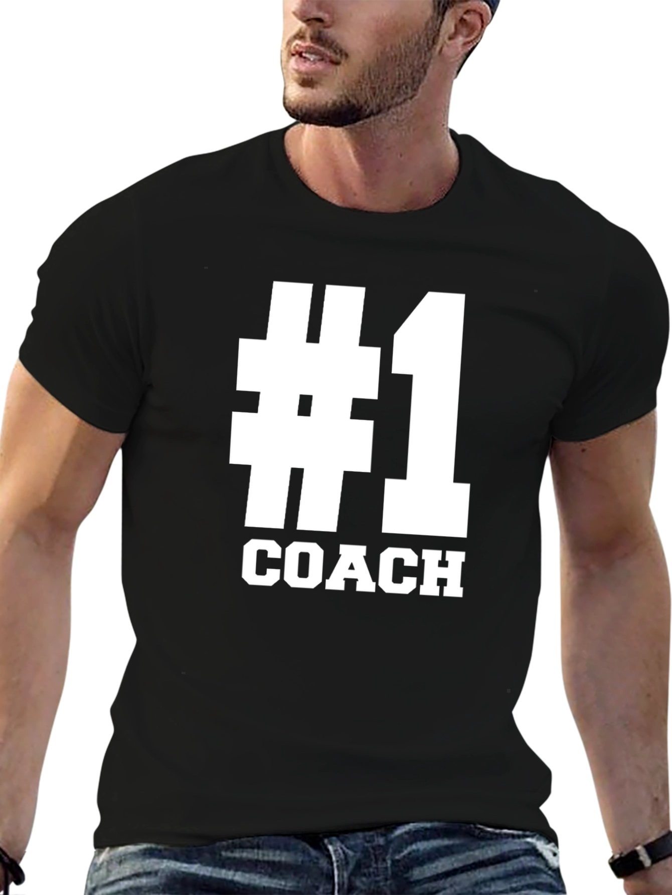 Number One Coach Black T-Shirt