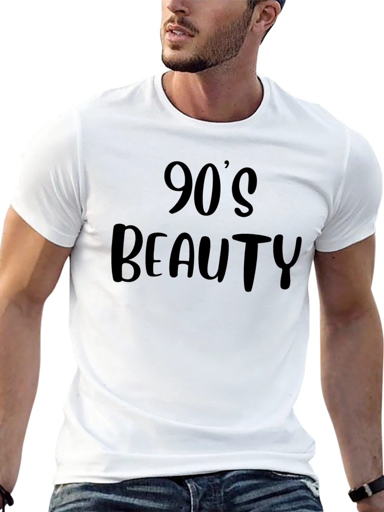 90s Beauty Black Graphic T-Shirt