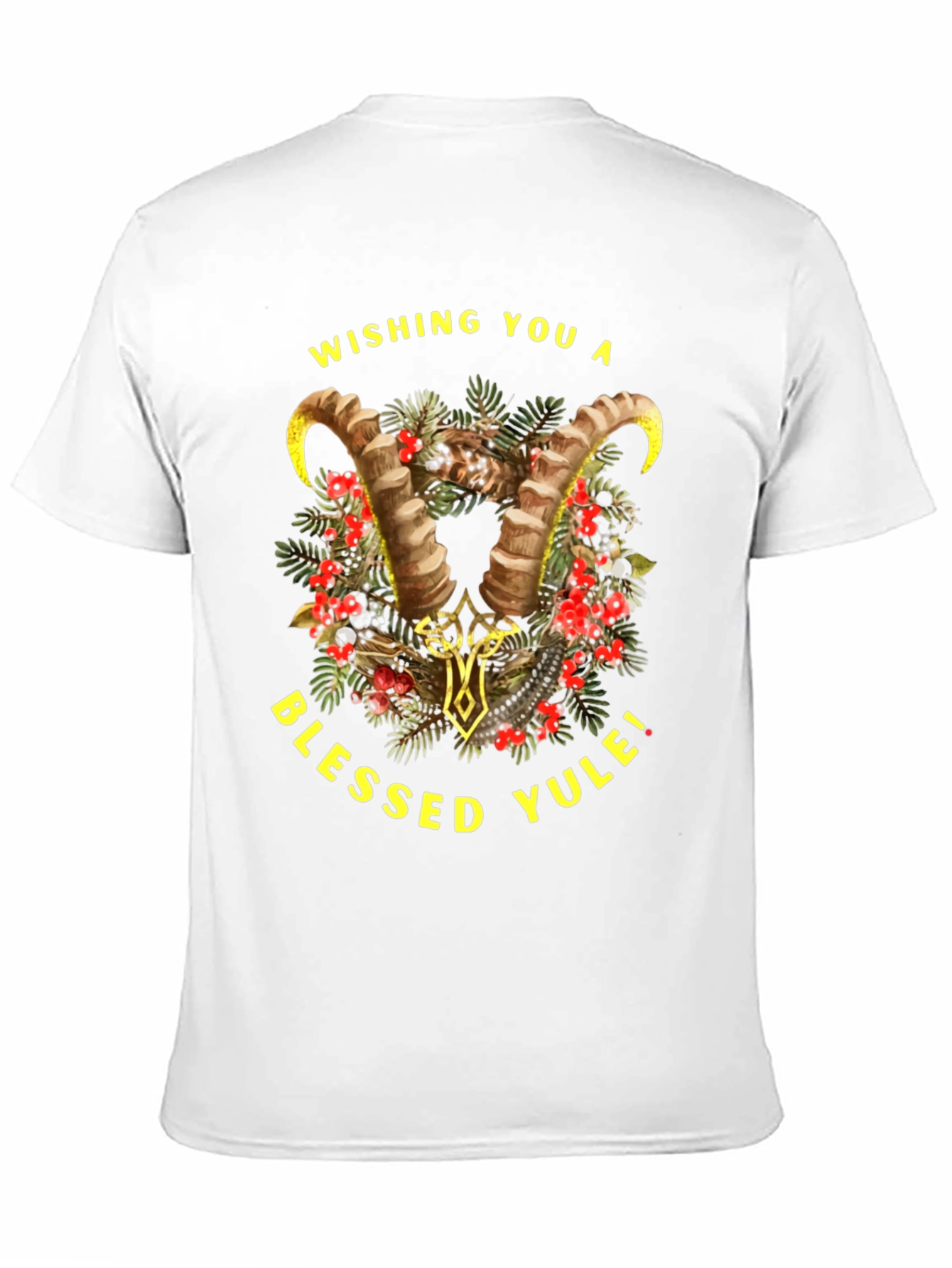 Wishing You A Blessed Yule Holiday Graphic T-Shirt