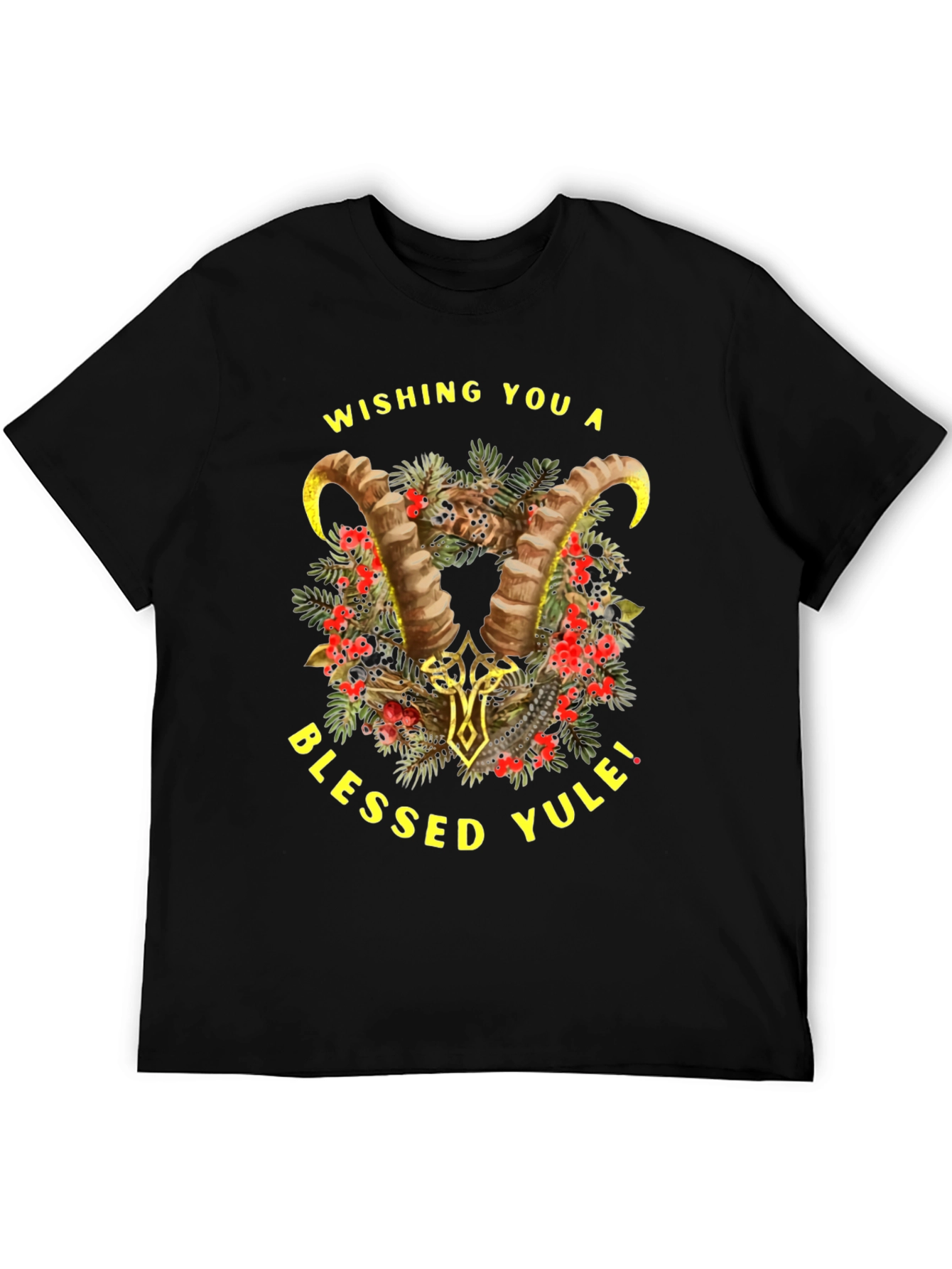 Wishing You A Blessed Yule Holiday Graphic T-Shirt