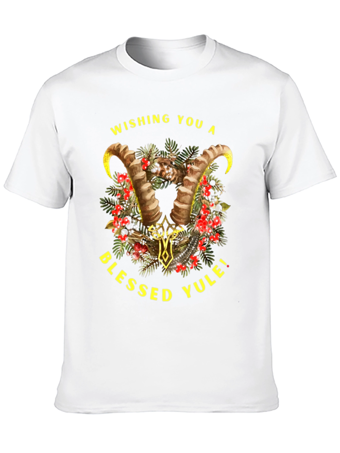 Wishing You A Blessed Yule Holiday Graphic T-Shirt