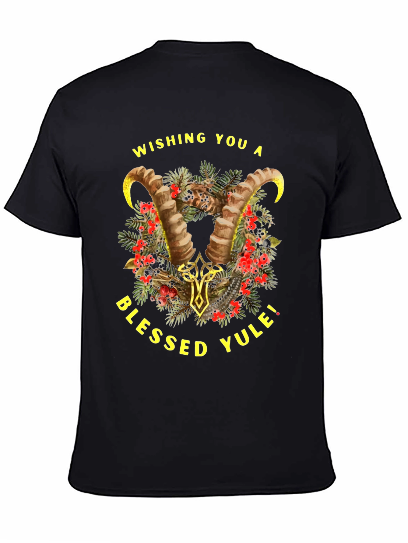 Wishing You A Blessed Yule Holiday Graphic T-Shirt