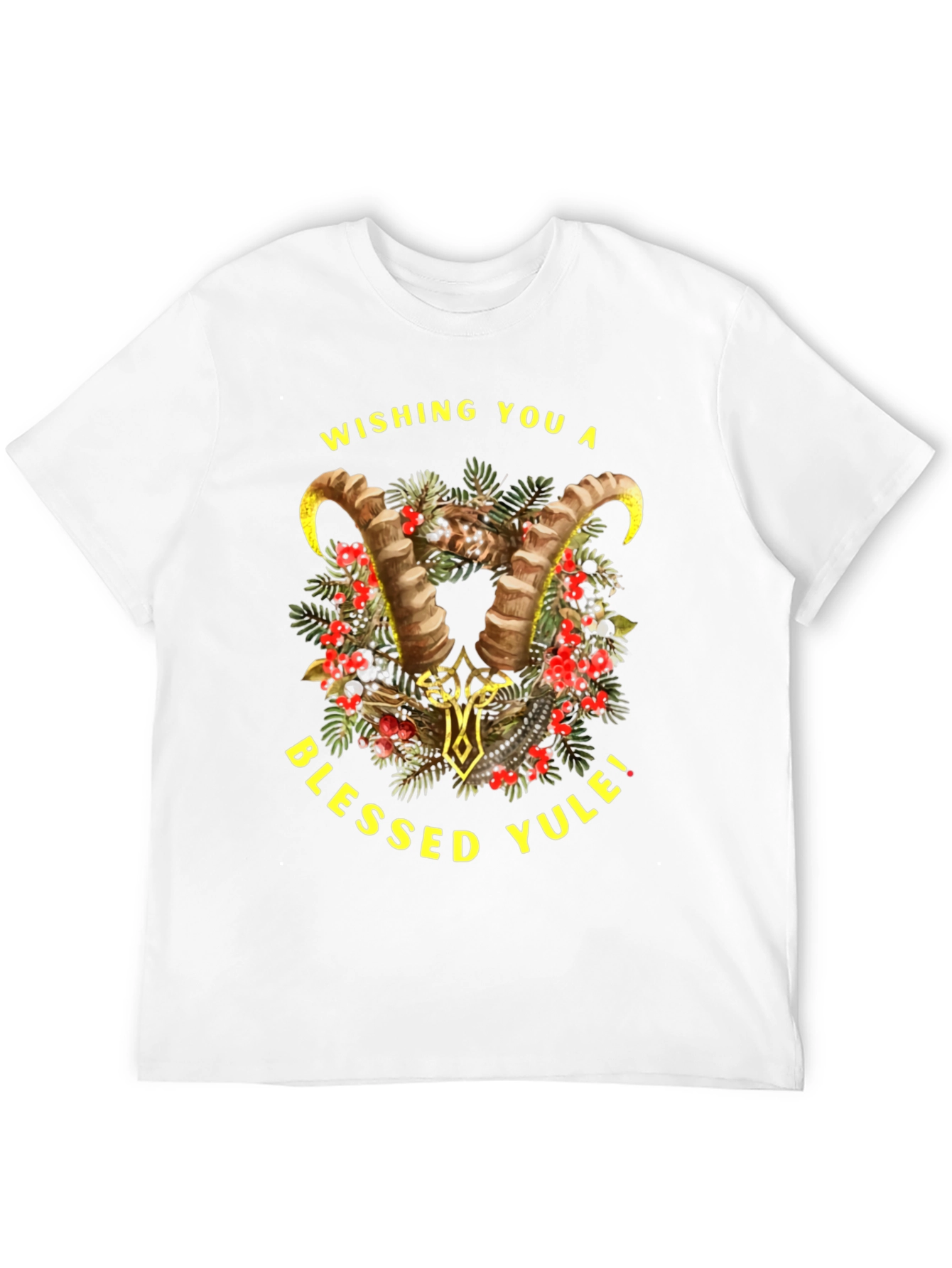 Wishing You A Blessed Yule Holiday Graphic T-Shirt