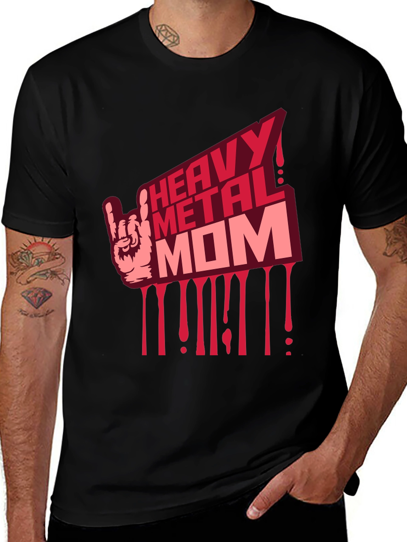 Heavy Metal Mom Graphic T-Shirt