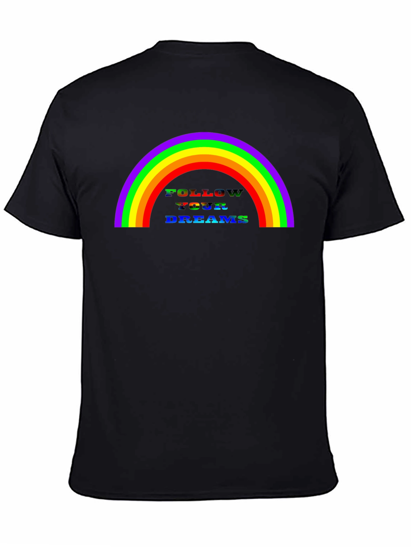 Rainbow Follow Your Dreams Graphic Tee