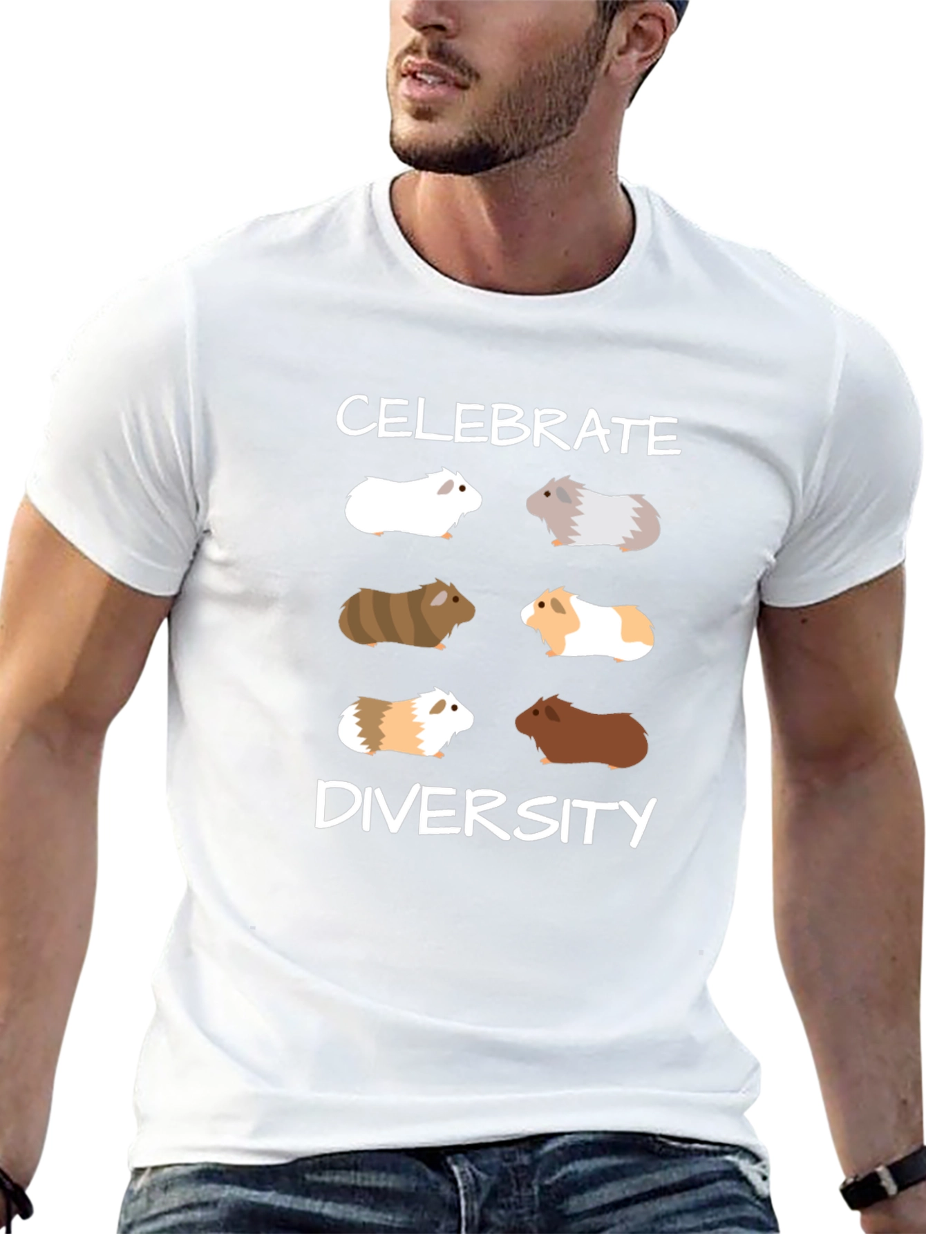 Celebrate Diversity Guinea Pig Graphic Tee