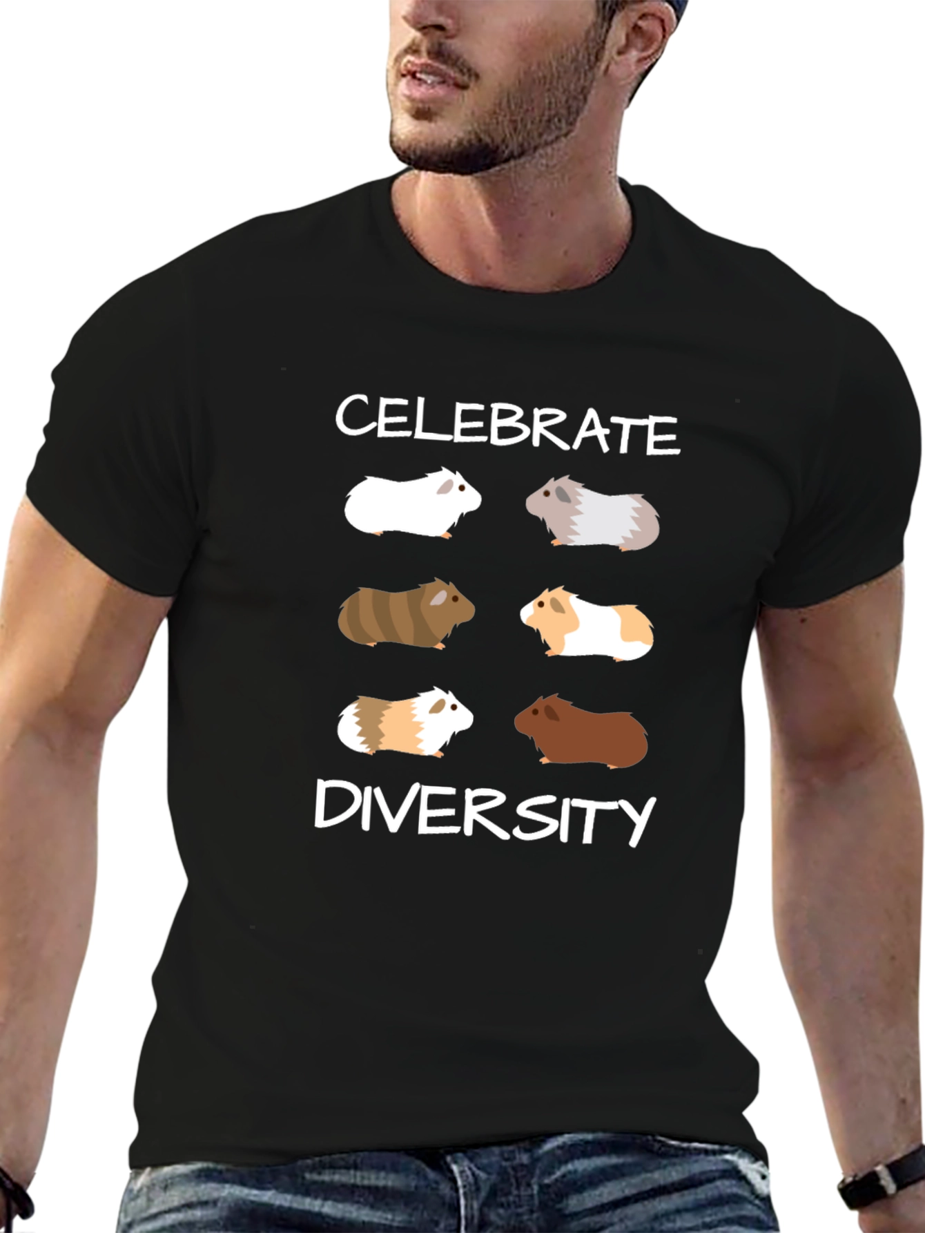 Celebrate Diversity Guinea Pig Graphic Tee