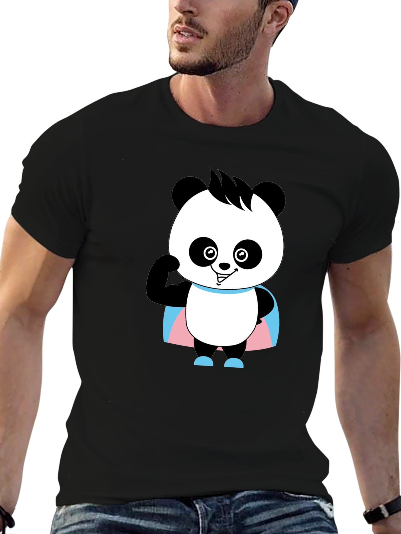 Panda Trans Pride T-Shirt - Super Cute!