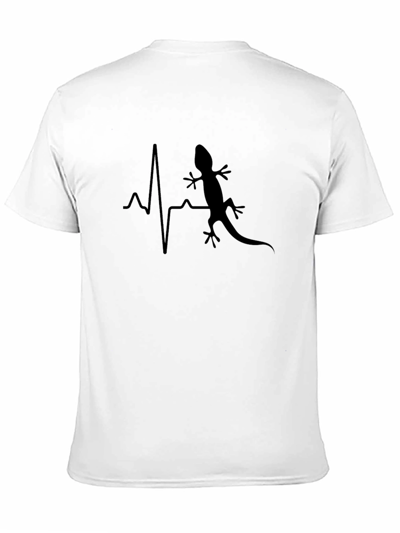 Lizard Heartbeat Graphic Tee - Cool Animal Lover Shirt